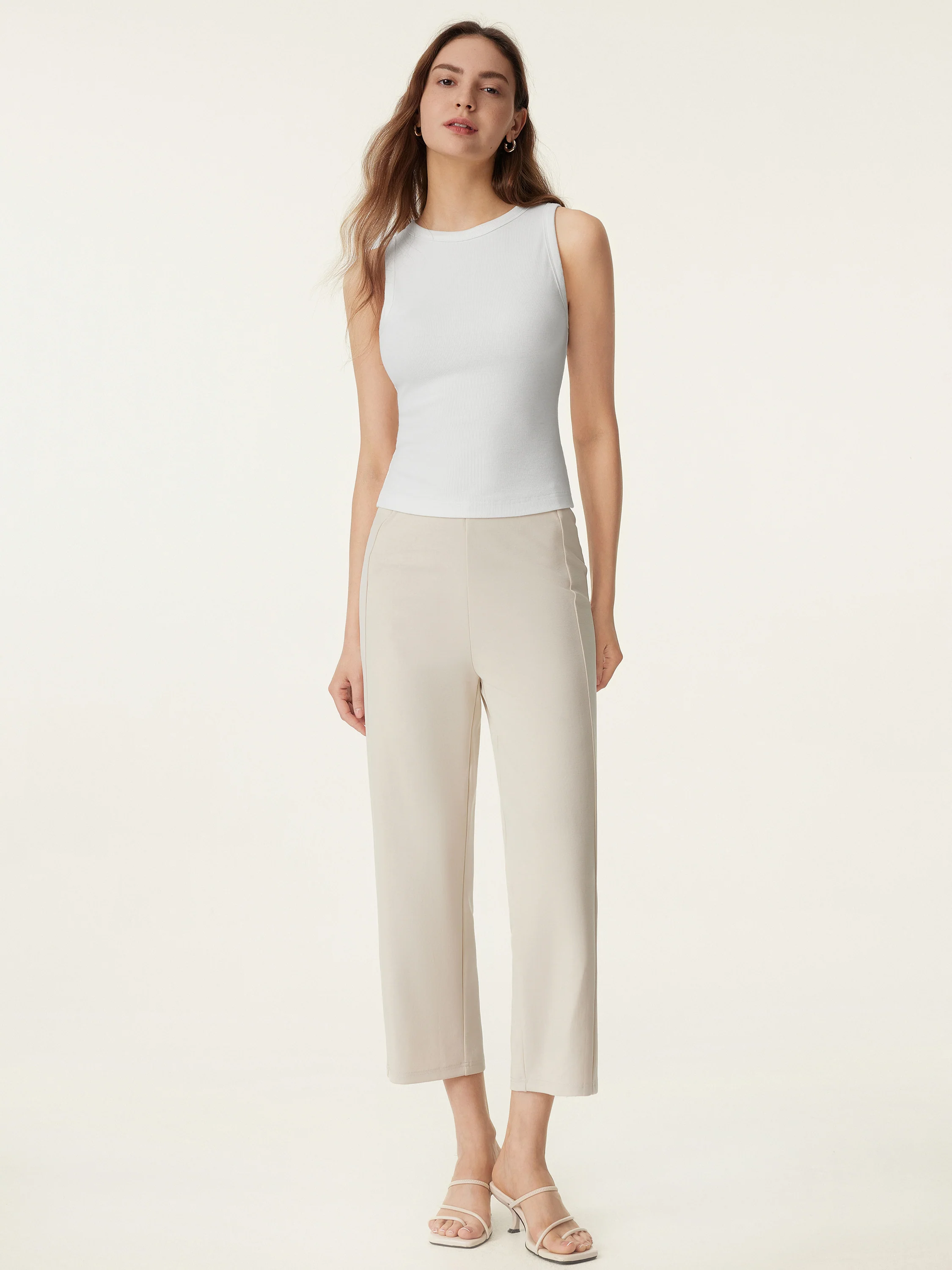 Crewneck Cotton New Airy Bra Tank - Image 3