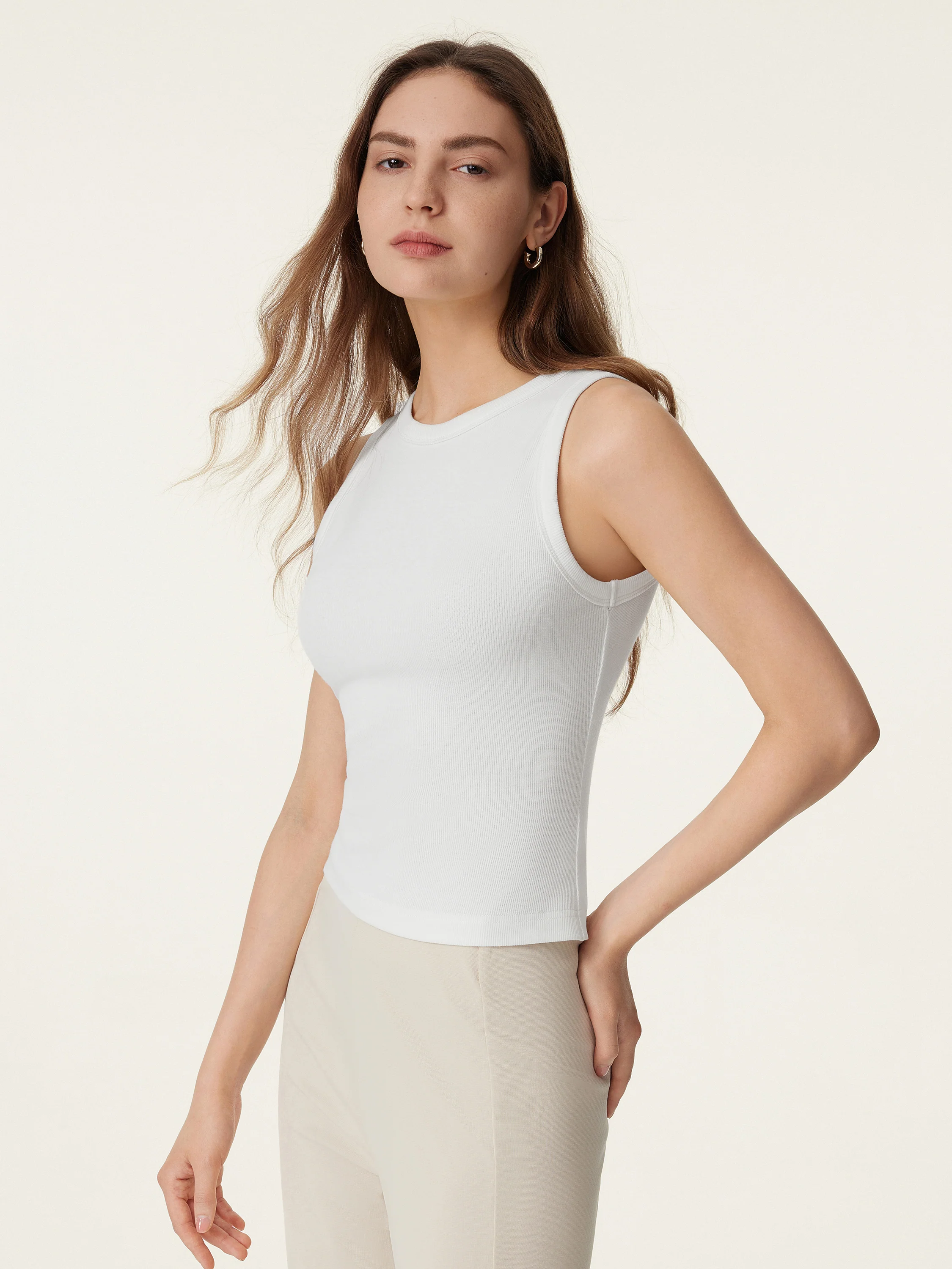 Crewneck Cotton New Airy Bra Tank - Image 5