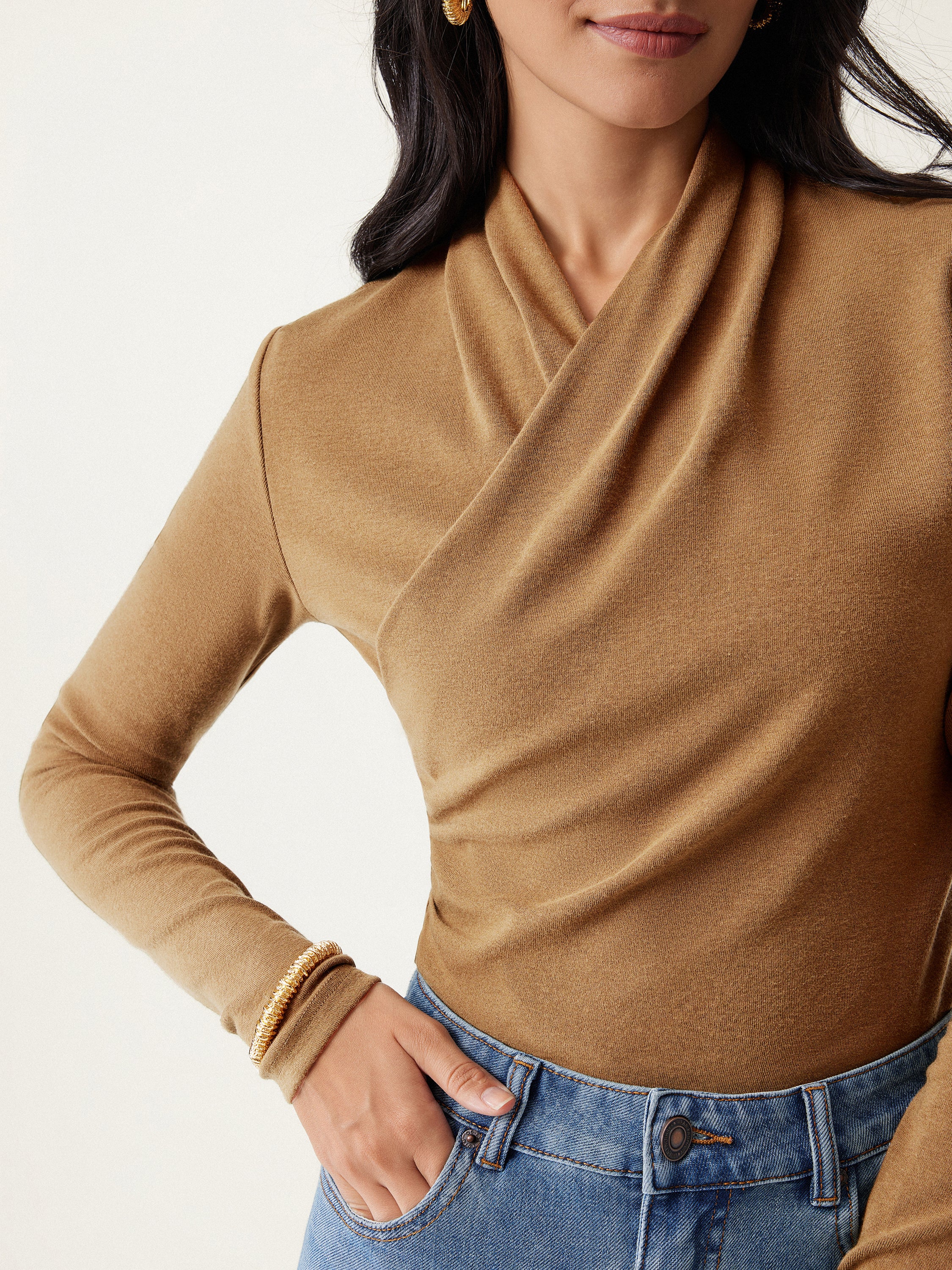 Surplice Long Sleeve Top - Image 4