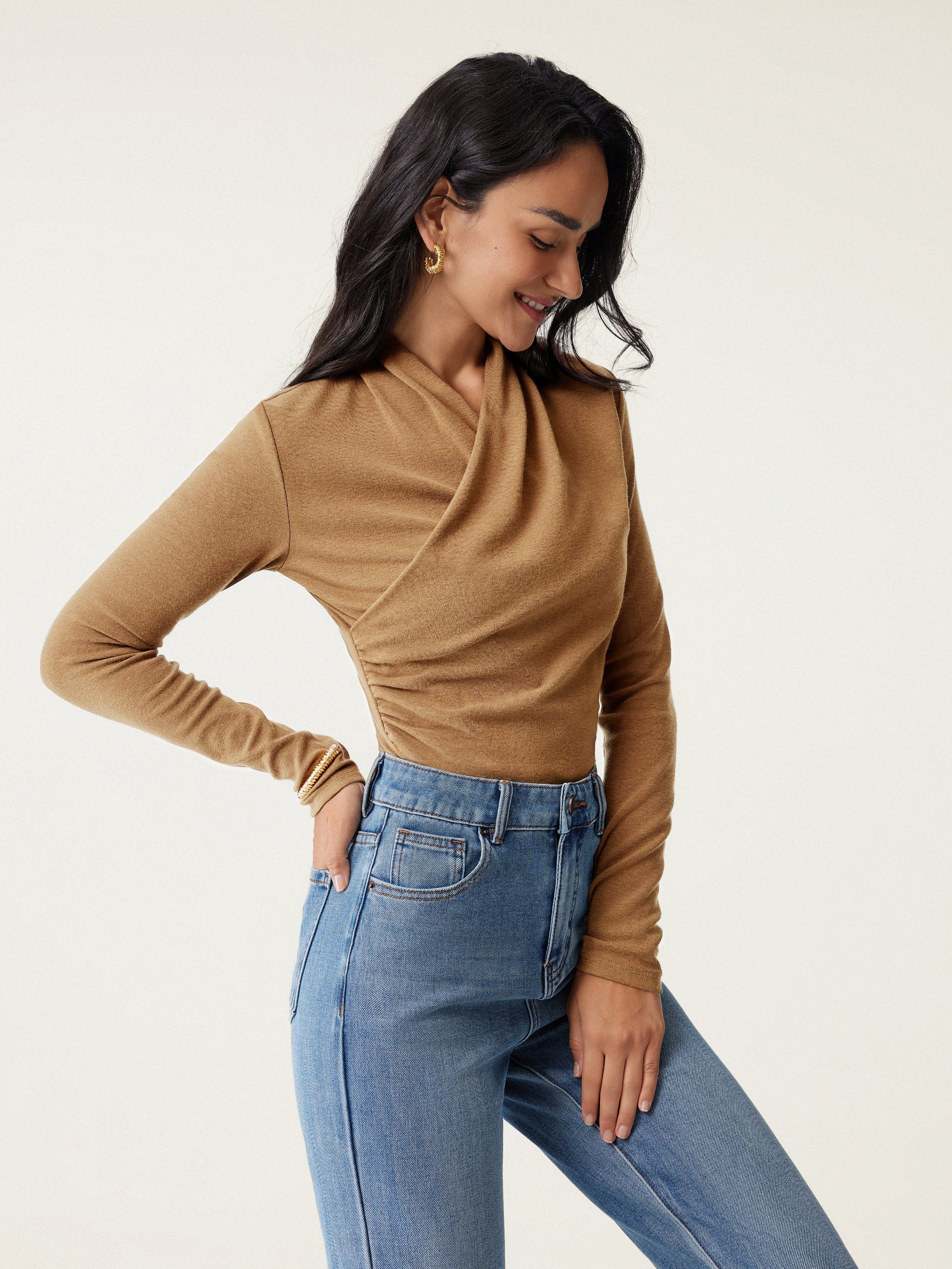 Surplice Long Sleeve Top - Image 6