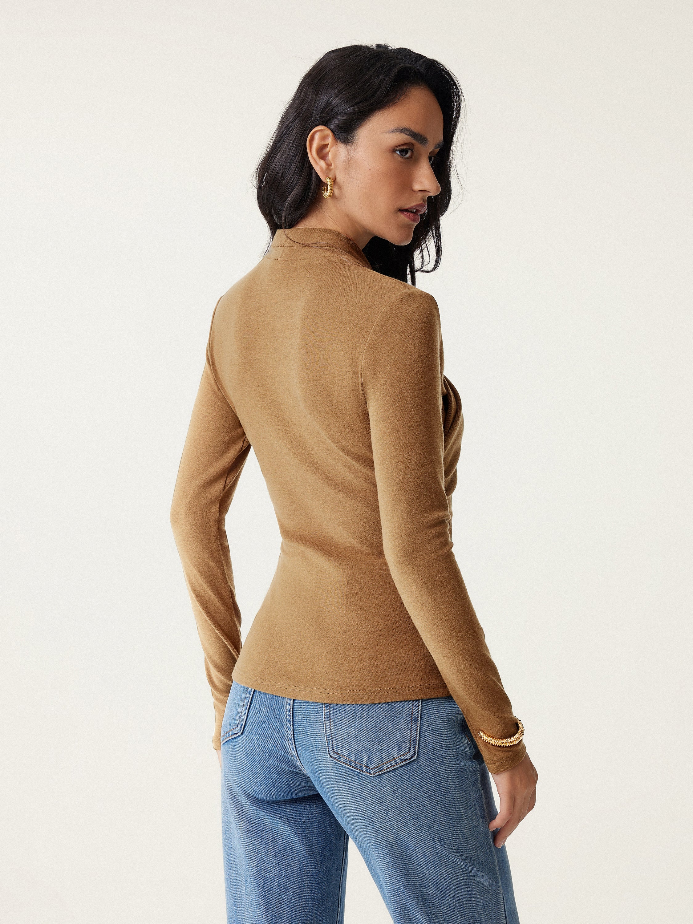Surplice Long Sleeve Top - Image 8