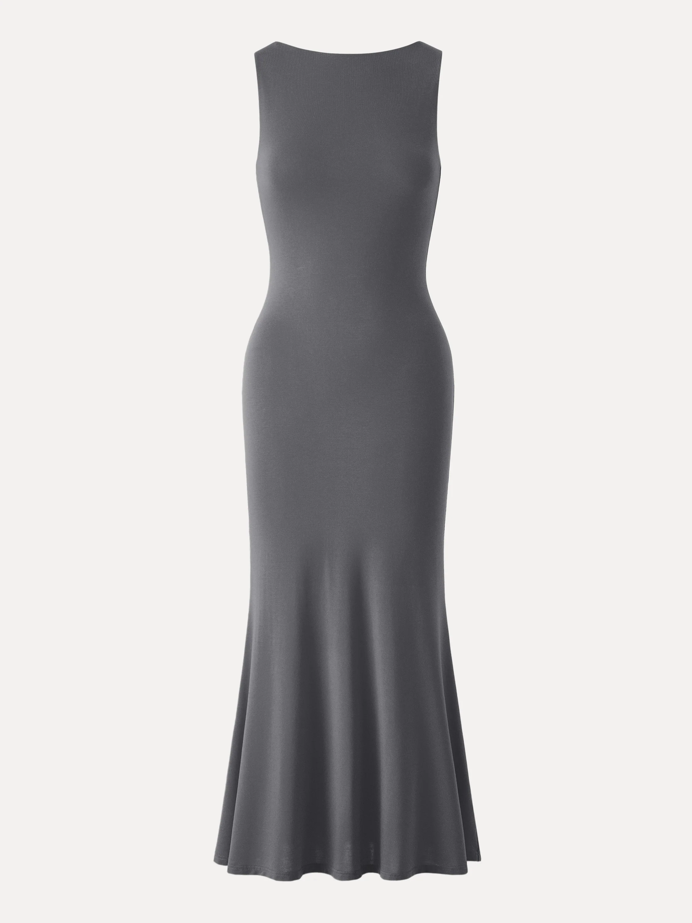 Effortless Boatneck Mermaid Maxi Dress - Image 12