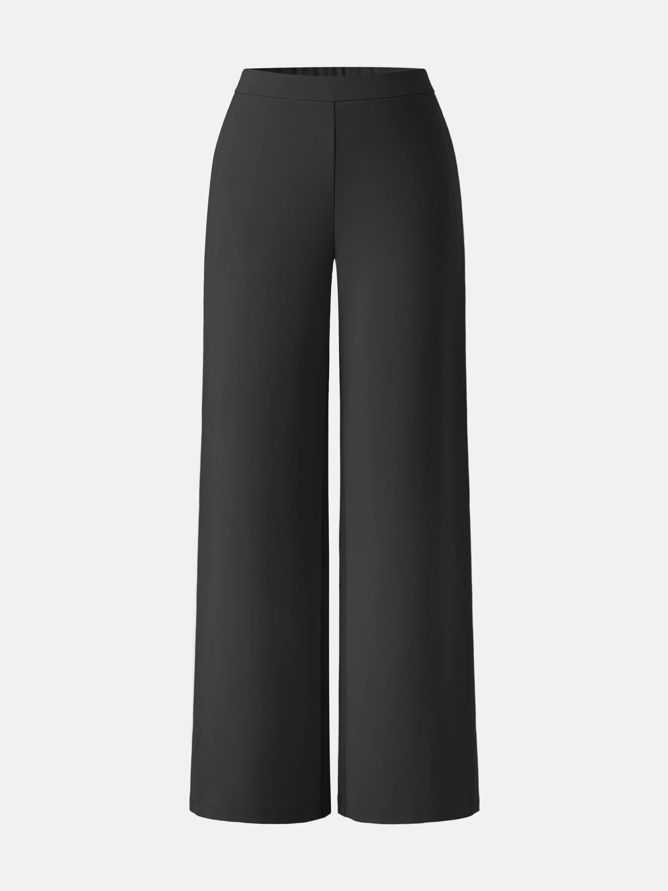 Drapey Mid Rise Wide Leg Pull-on Pants with Pockets - Image 2