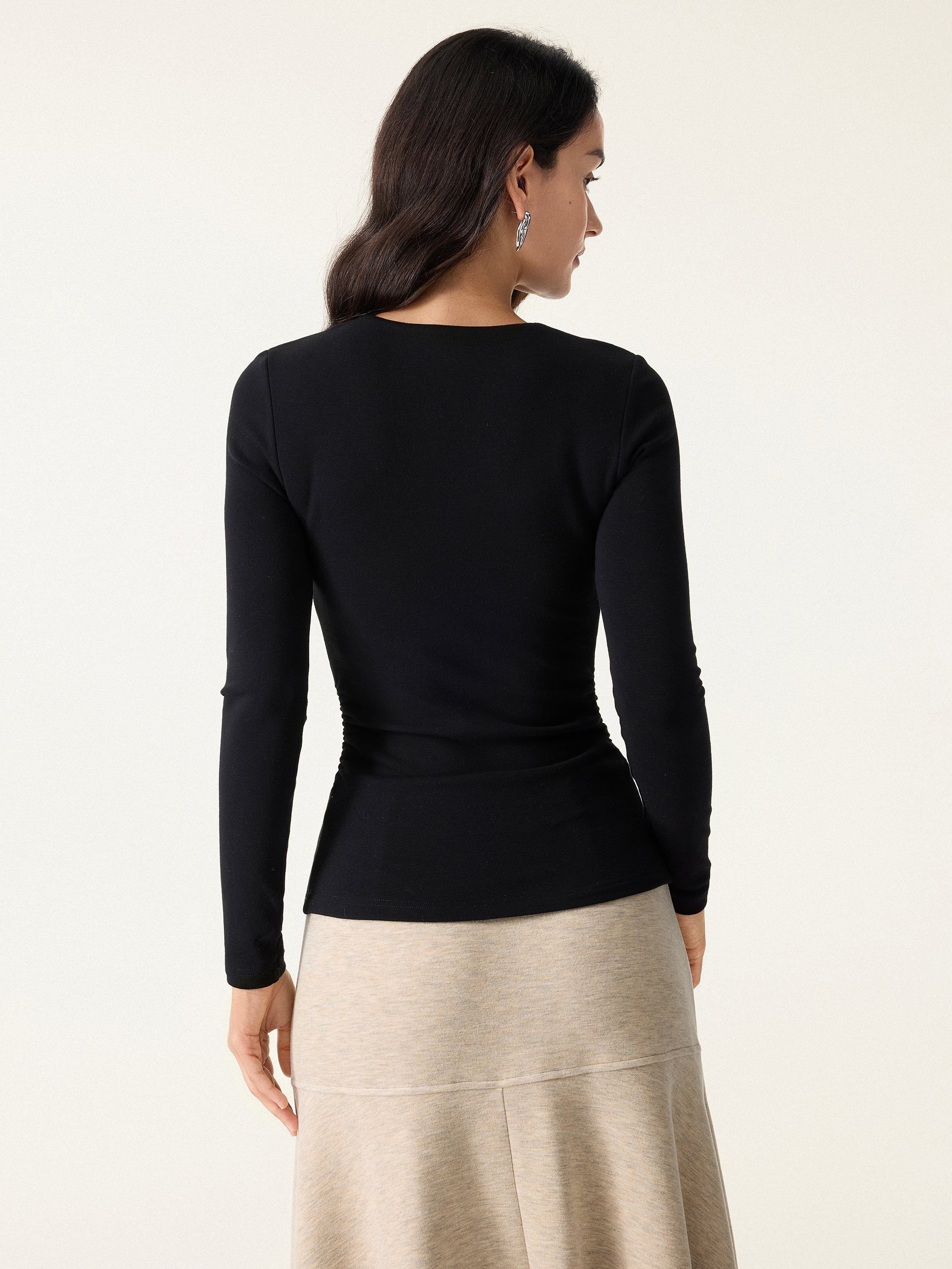 V-Neck Ruched Sides Bra Top - Image 11