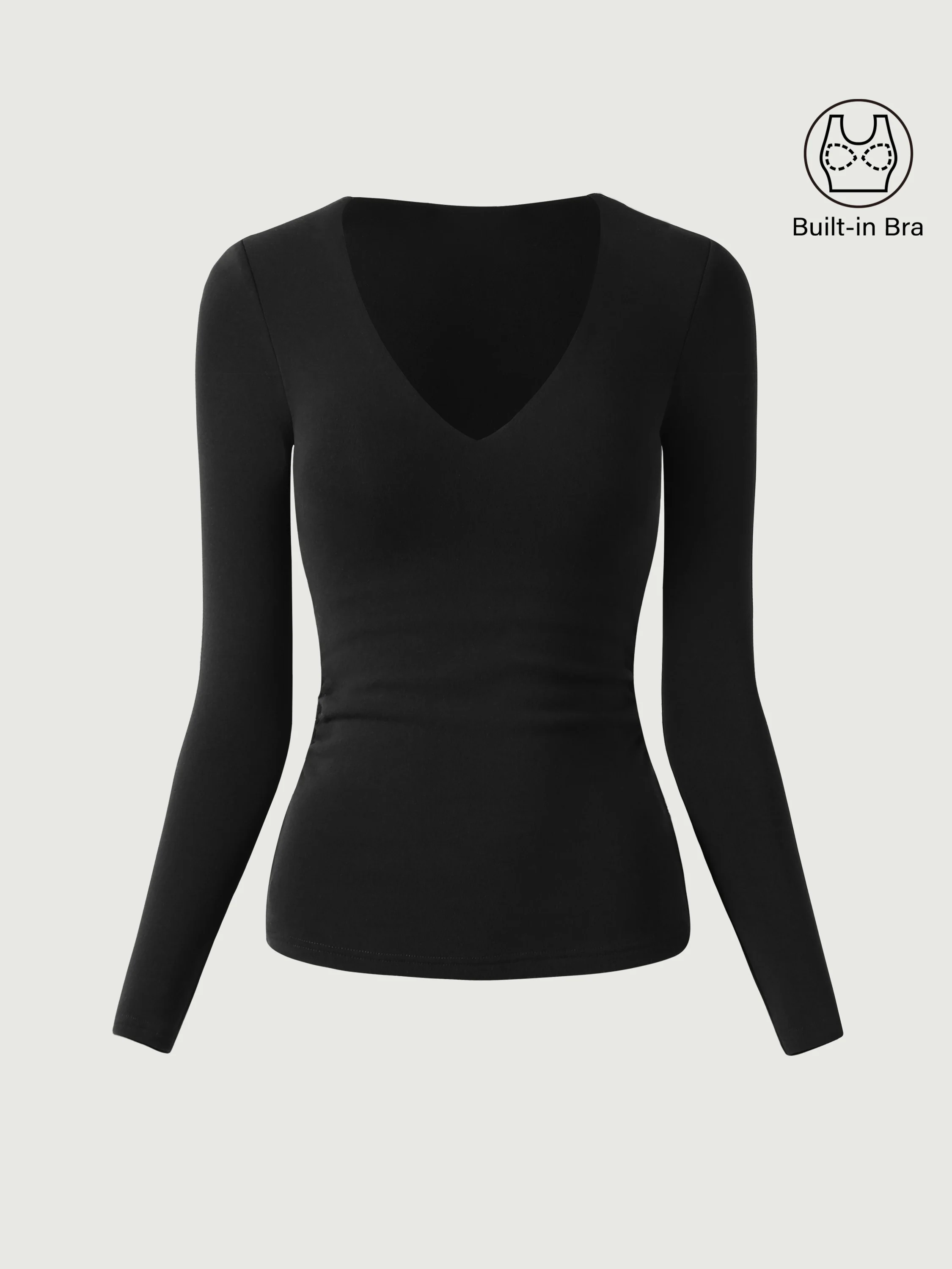 V-Neck Ruched Sides Bra Top - Image 12