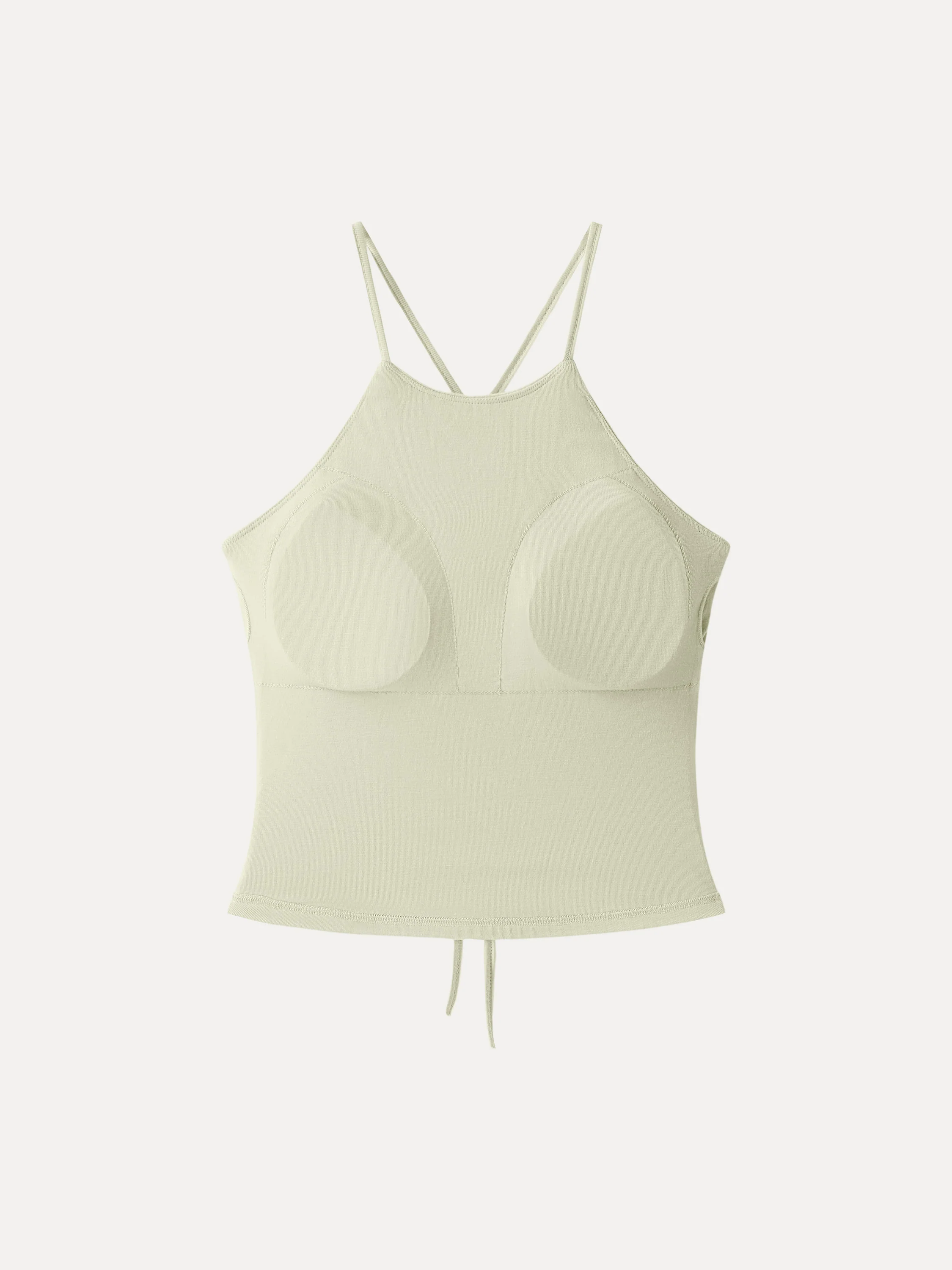 Tie Back Bandless Crop Bra Tank Top - Image 12