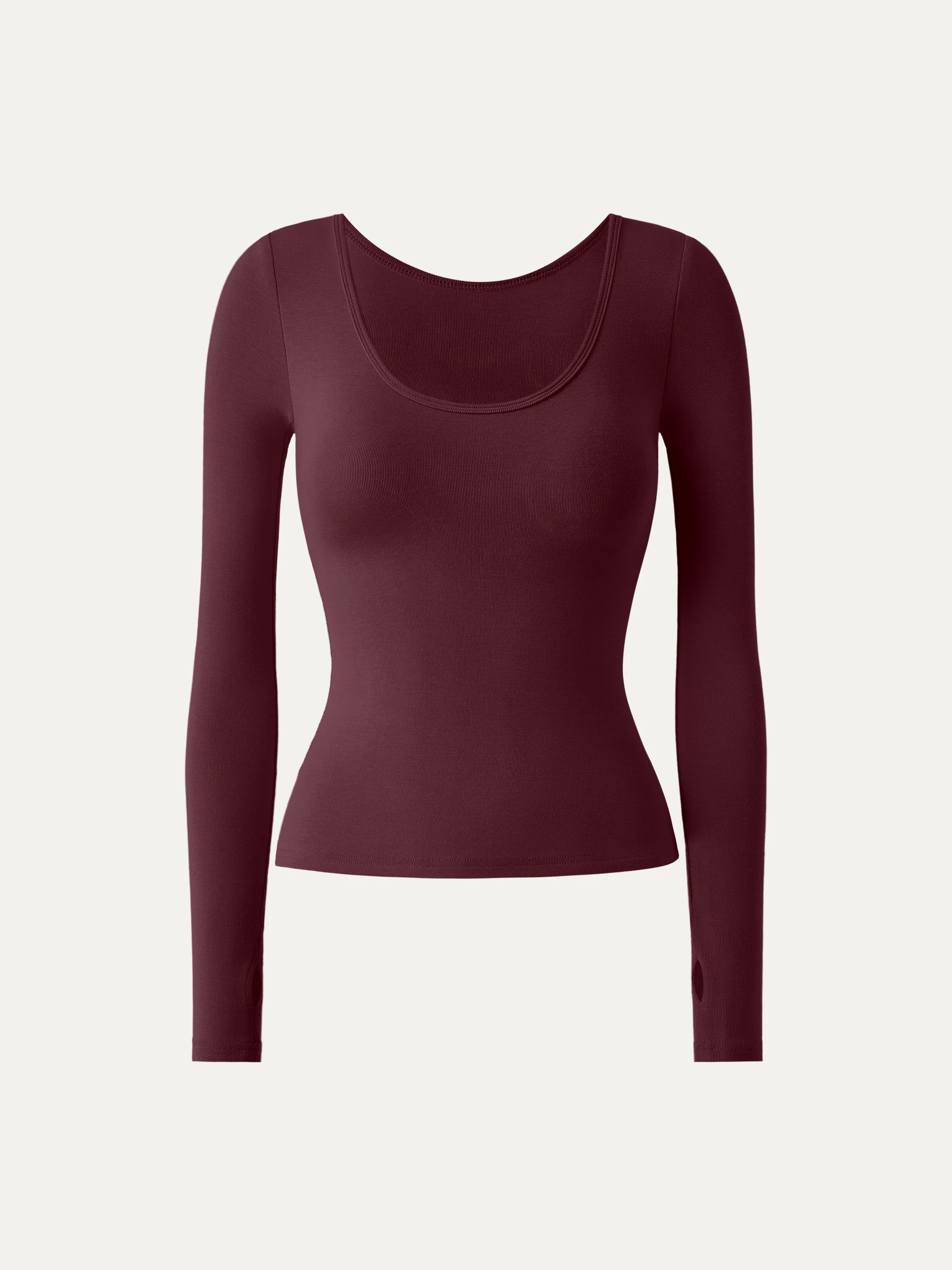 Essential Lyocell Cashmere Multi-Wear Long Sleeve Top with Thumbholes - Image 18