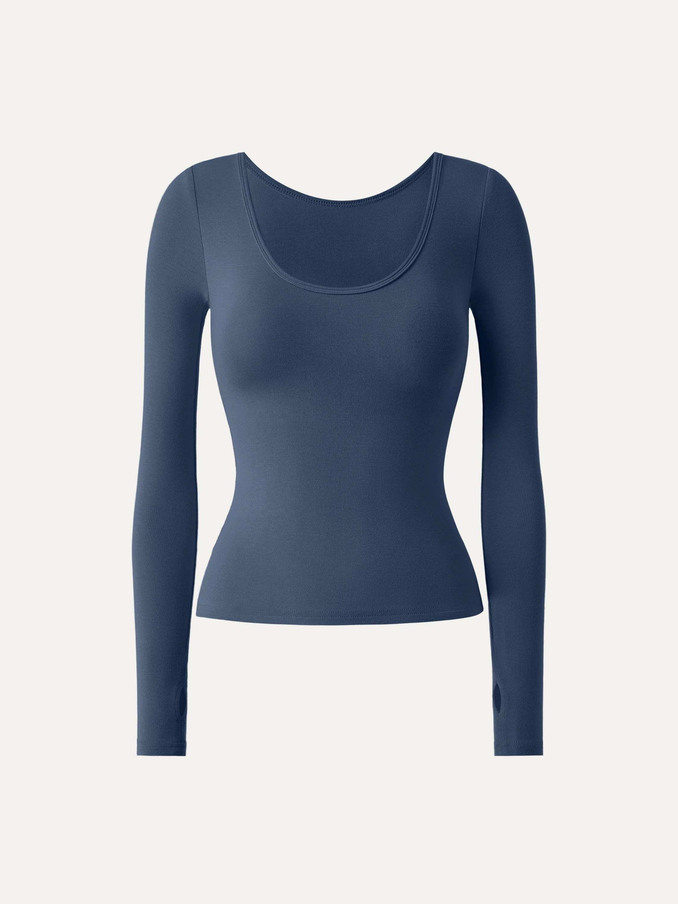 Essential Lyocell Cashmere Multi-Wear Long Sleeve Top with Thumbholes - Image 20