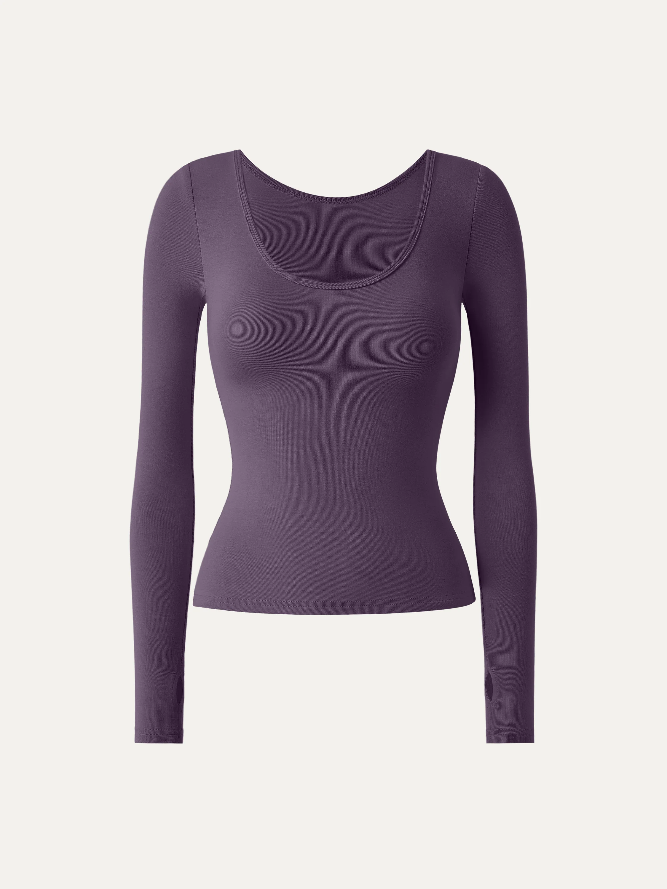 Essential Lyocell Cashmere Multi-Wear Long Sleeve Top with Thumbholes - Image 26