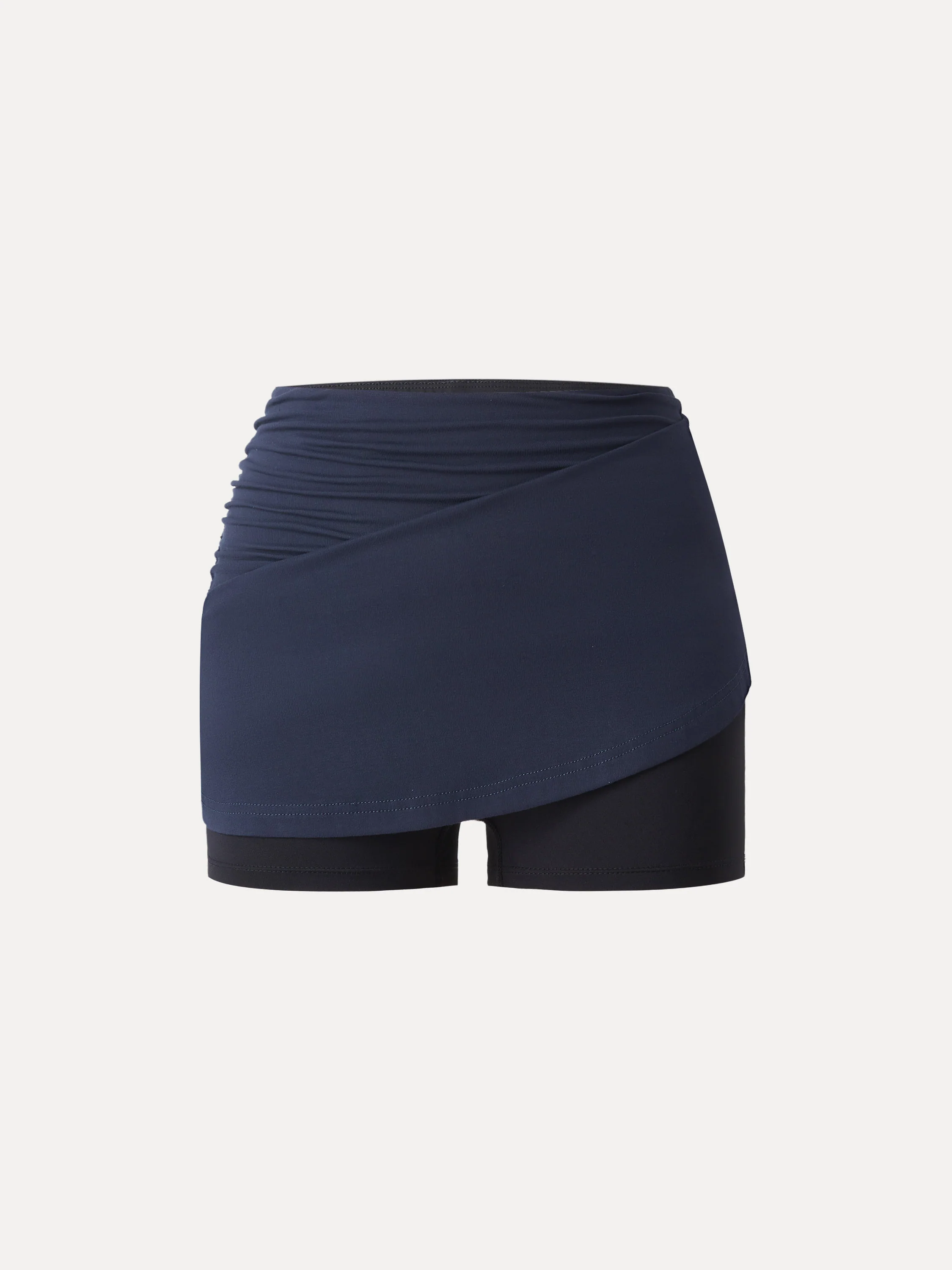 Essential Ruched Mini Circle Skirt with Lined Shorts - Image 10