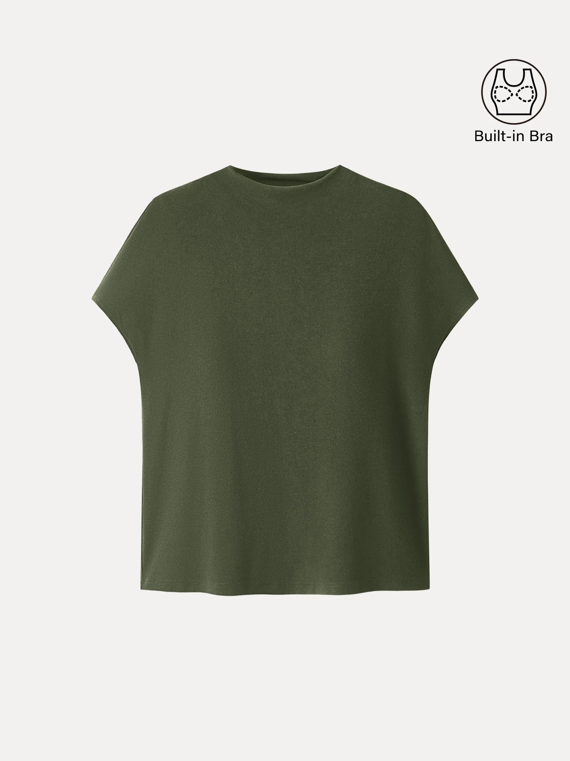 Essential Mockneck Short sleeves Bra Top - Image 2