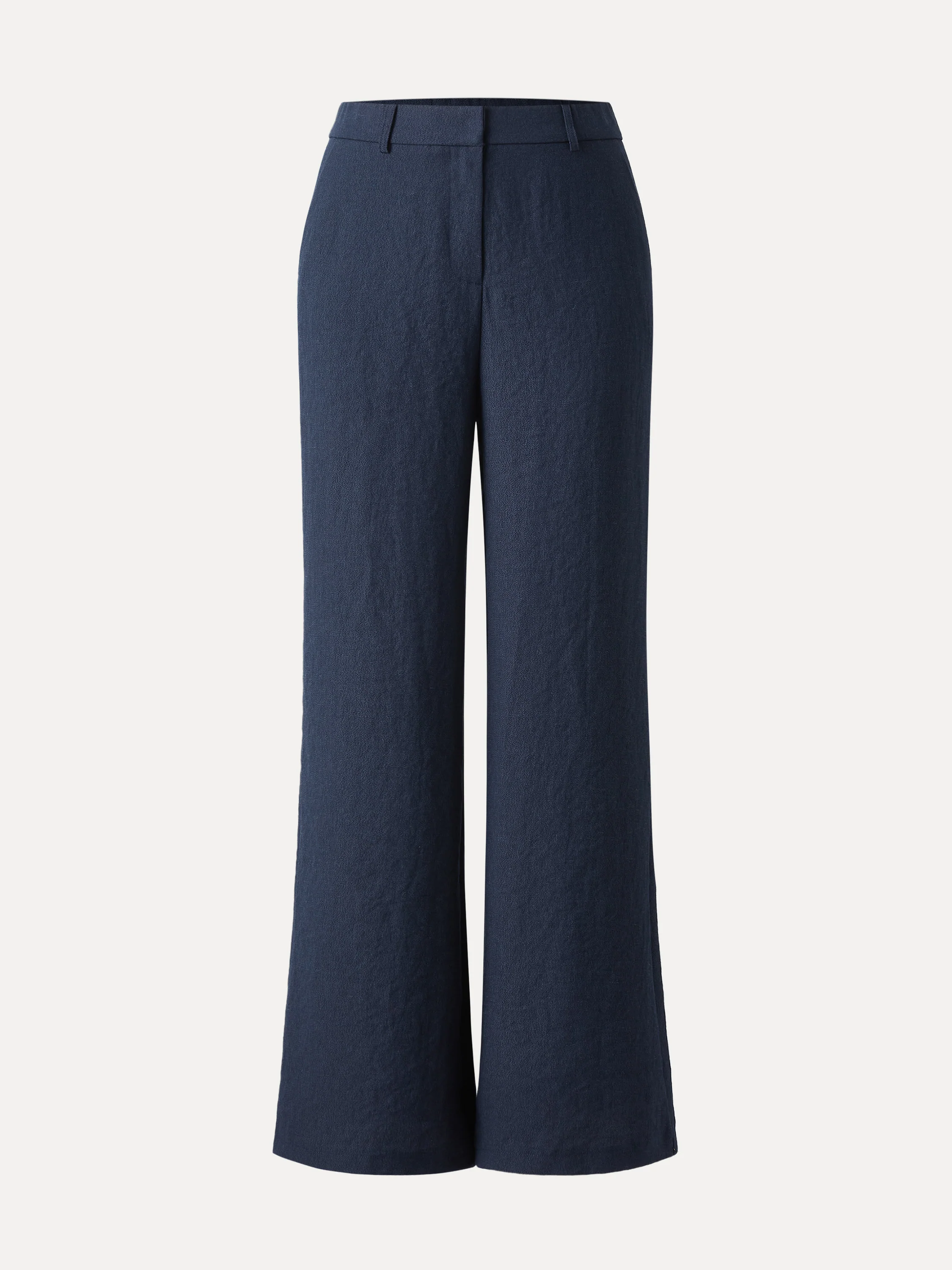 European Linen Mid Rise Flared Pant with Pockets - Image 12