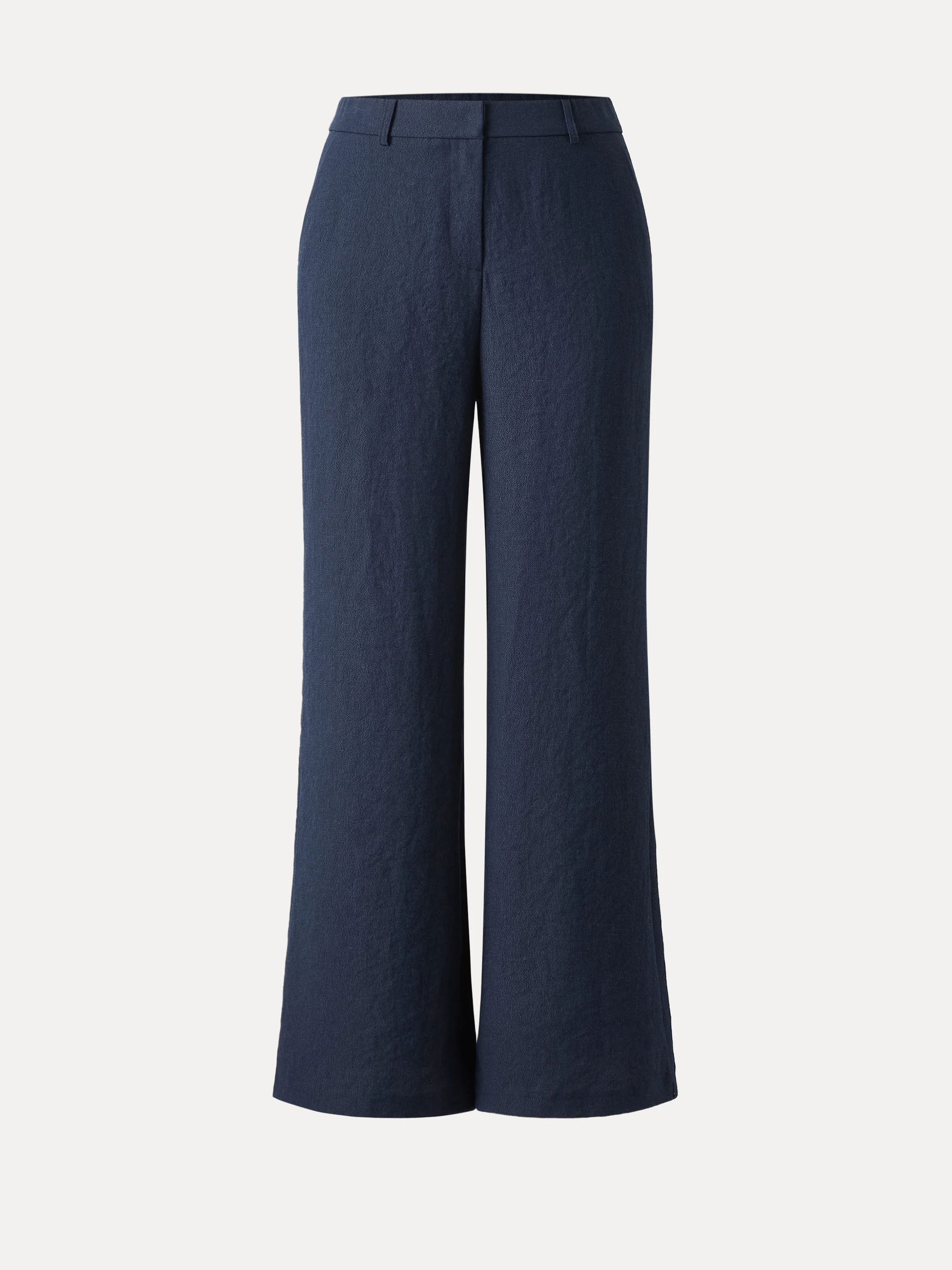 European Linen Mid Rise Flared Pant with Pockets - Image 13