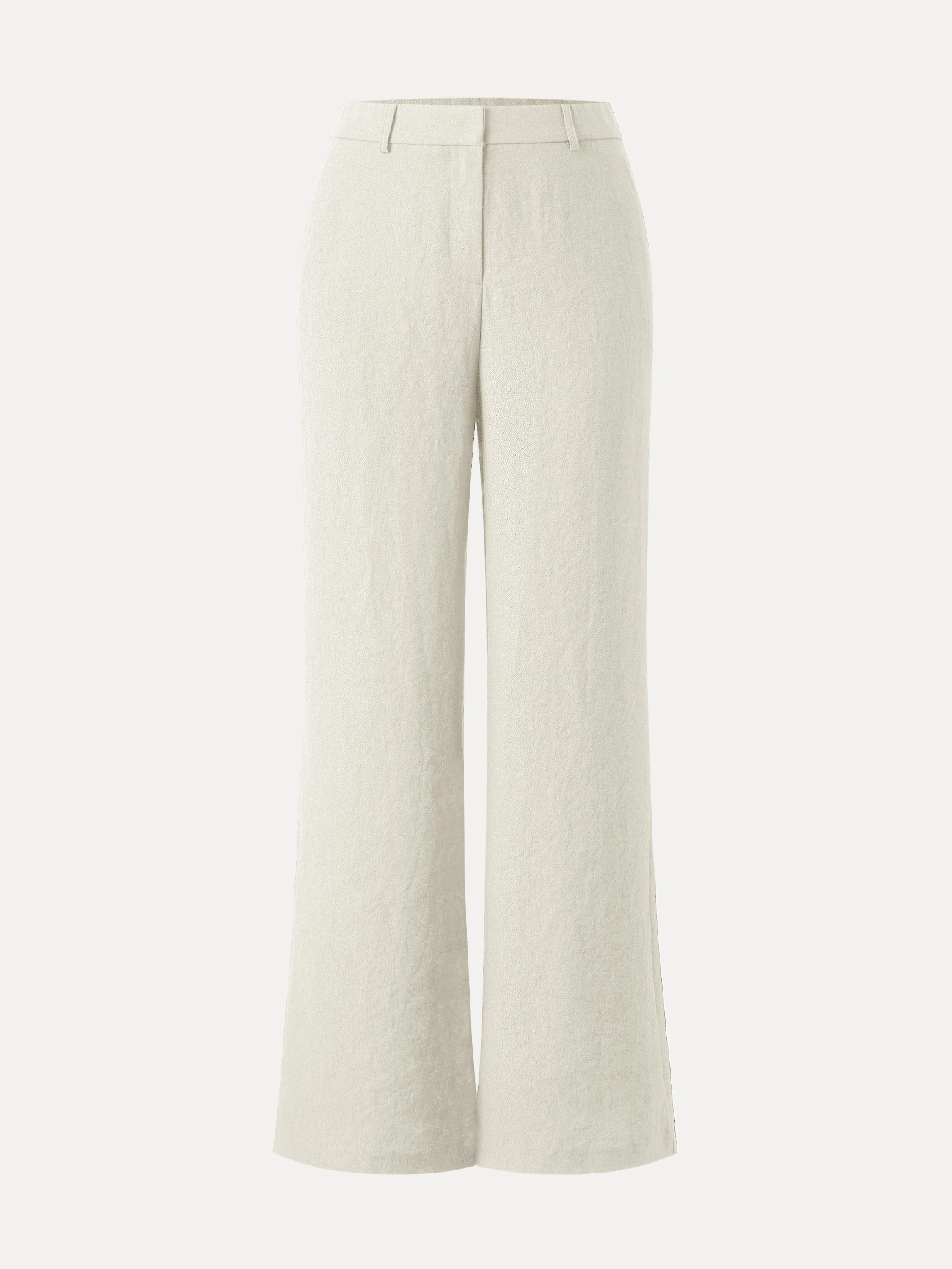 European Linen Mid Rise Flared Pant with Pockets - Image 14