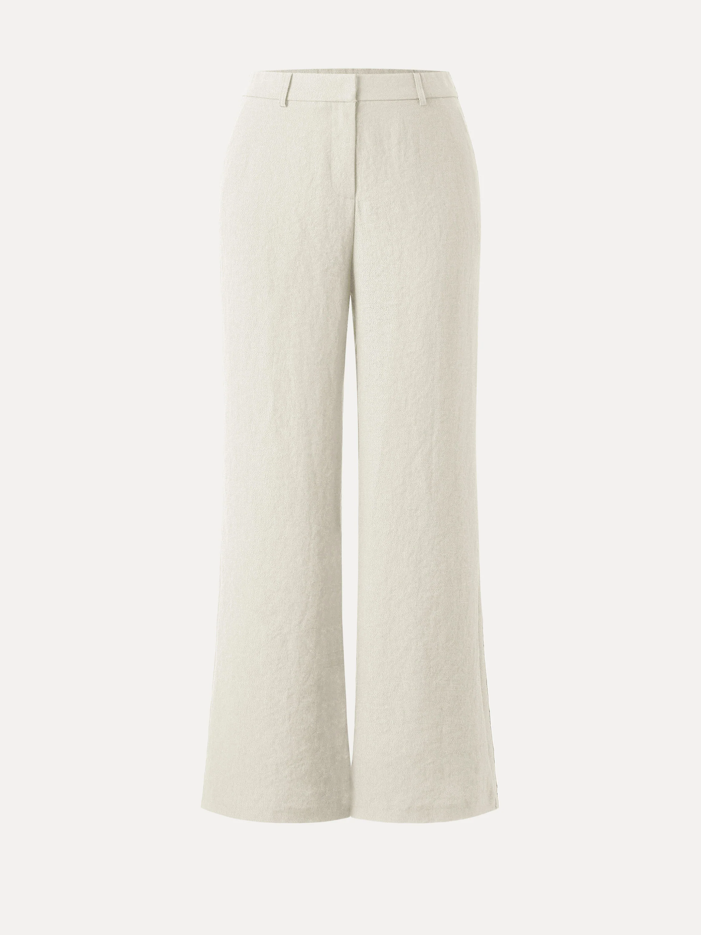 European Linen Mid Rise Flared Pant with Pockets - Image 15