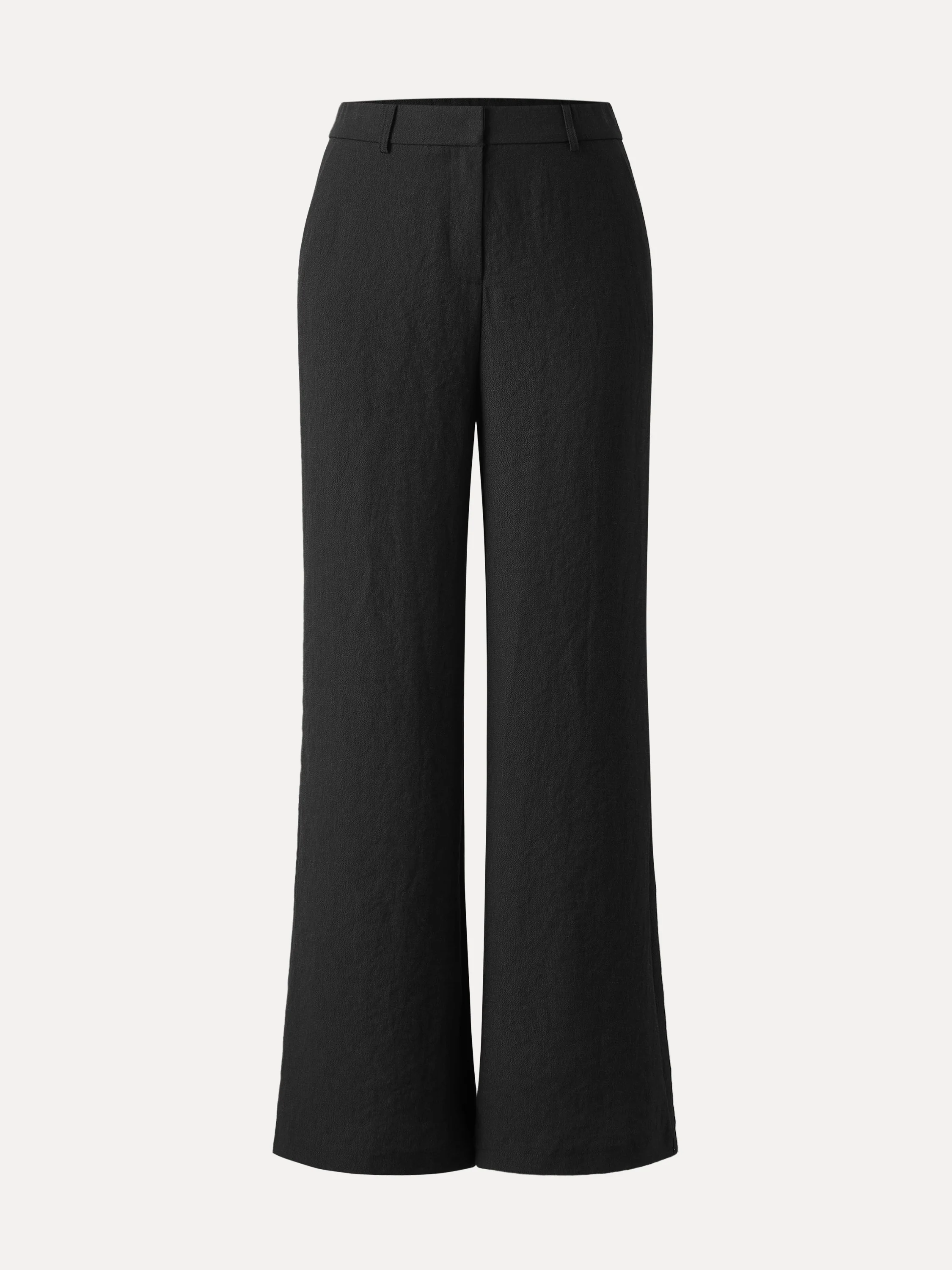 European Linen Mid Rise Flared Pant with Pockets - Image 16
