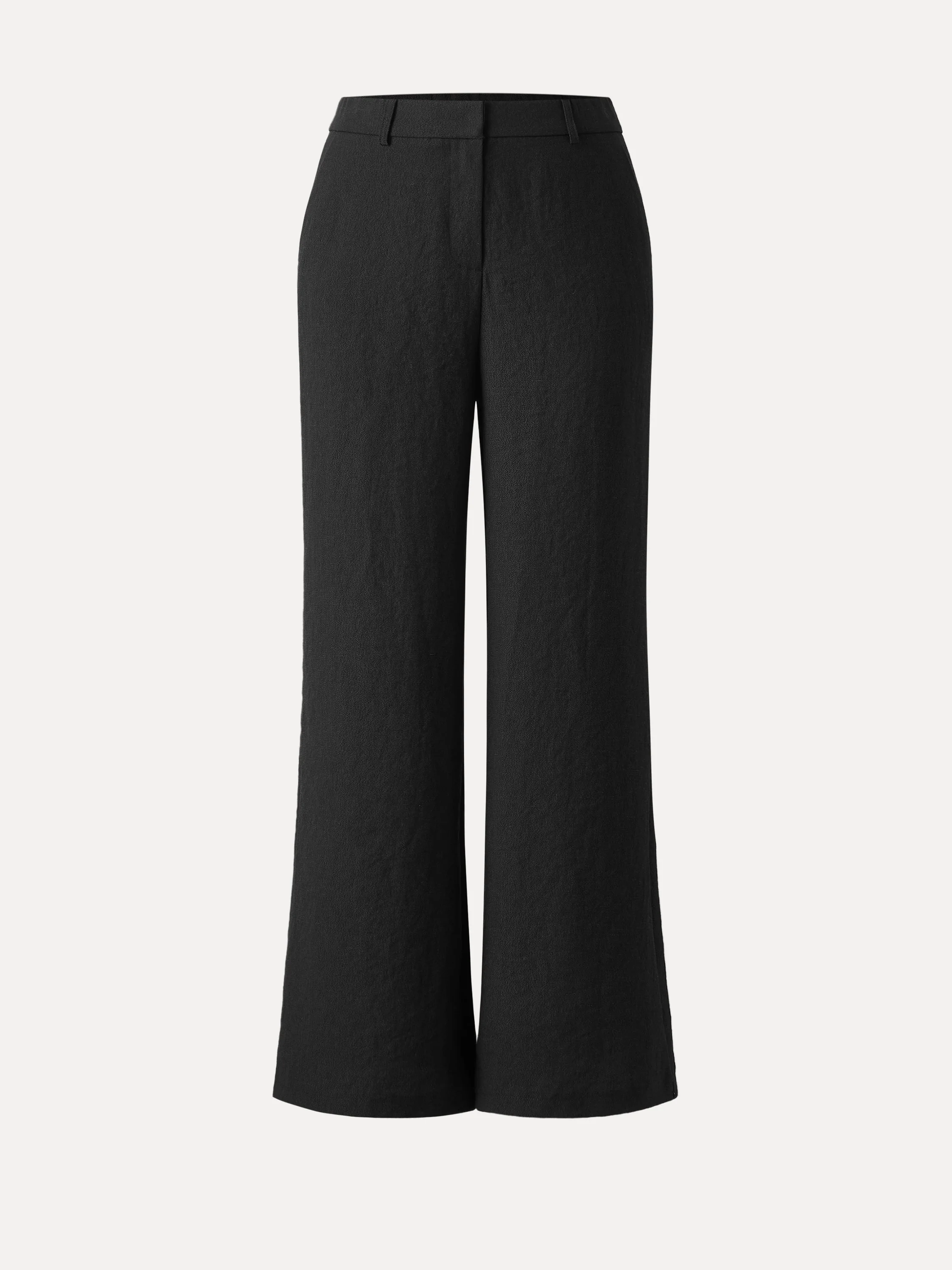 European Linen Mid Rise Flared Pant with Pockets - Image 17