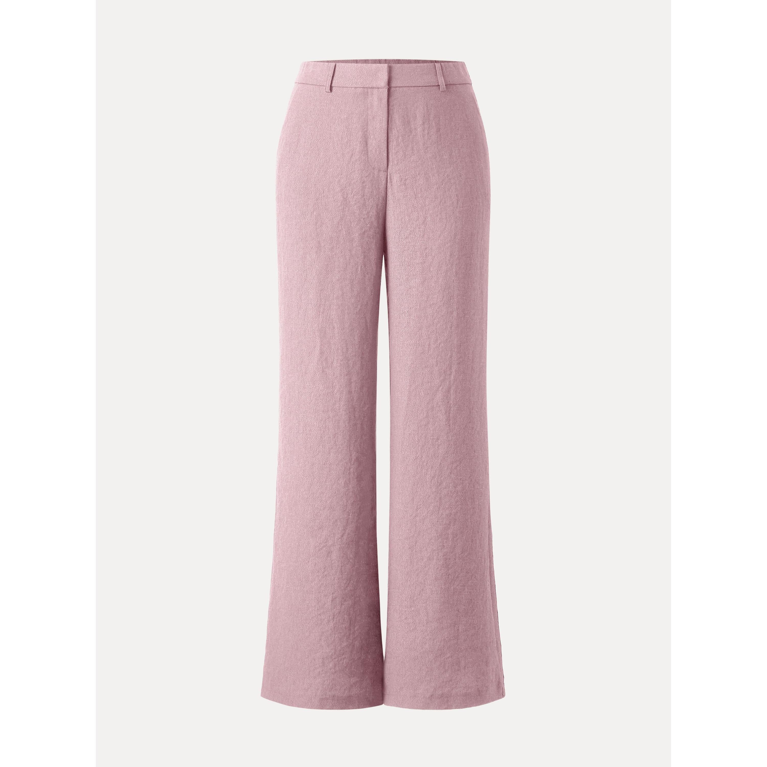 European Linen Mid Rise Flared Pant with Pockets - Image 21