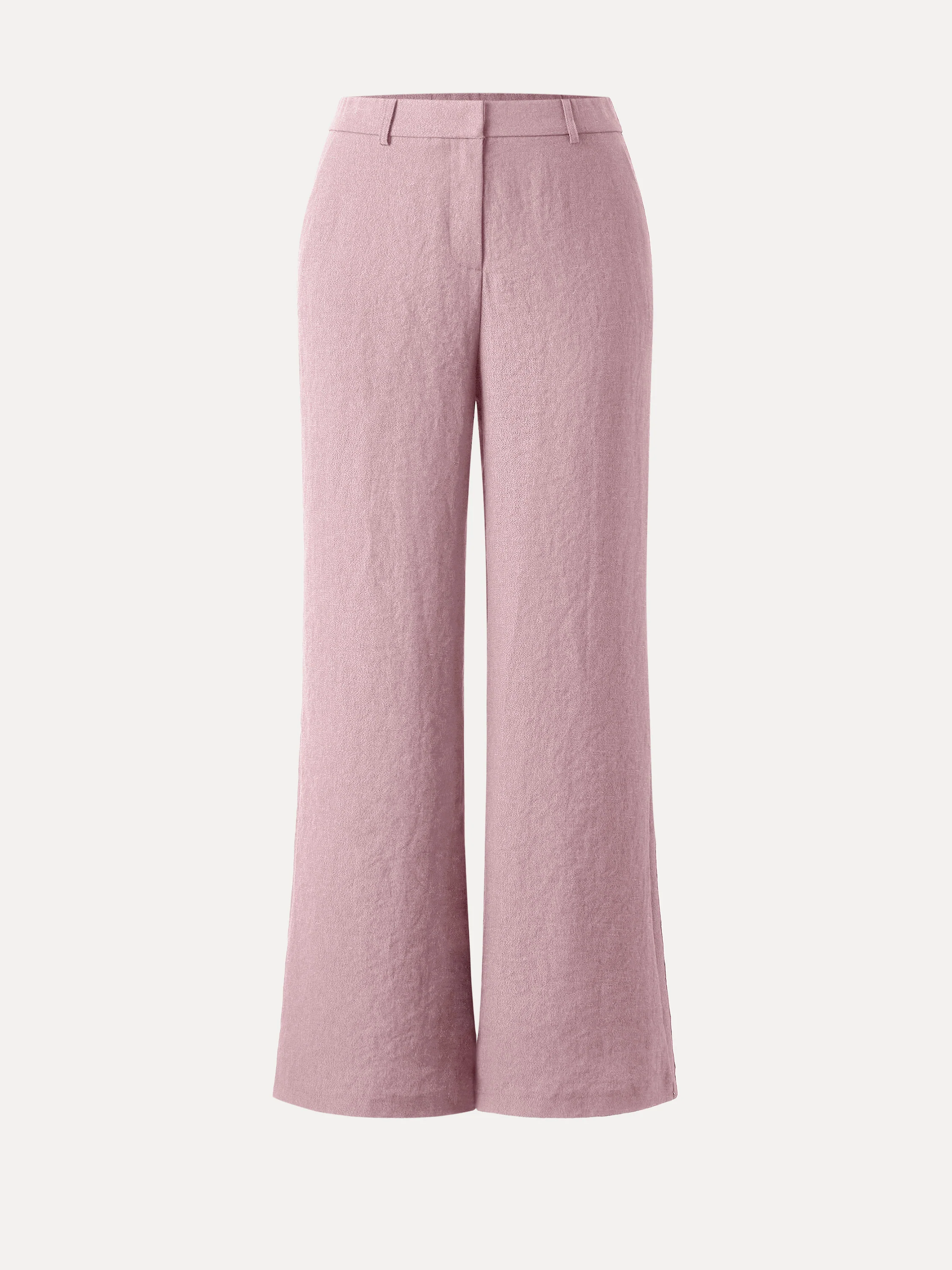 European Linen Mid Rise Flared Pant with Pockets - Image 22