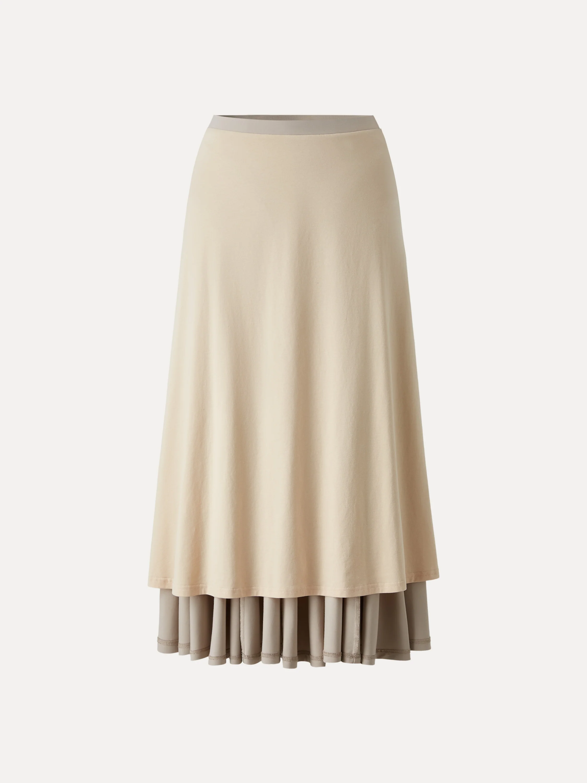 Flowy Drapey Mid Rise Midi Skirt - Image 10