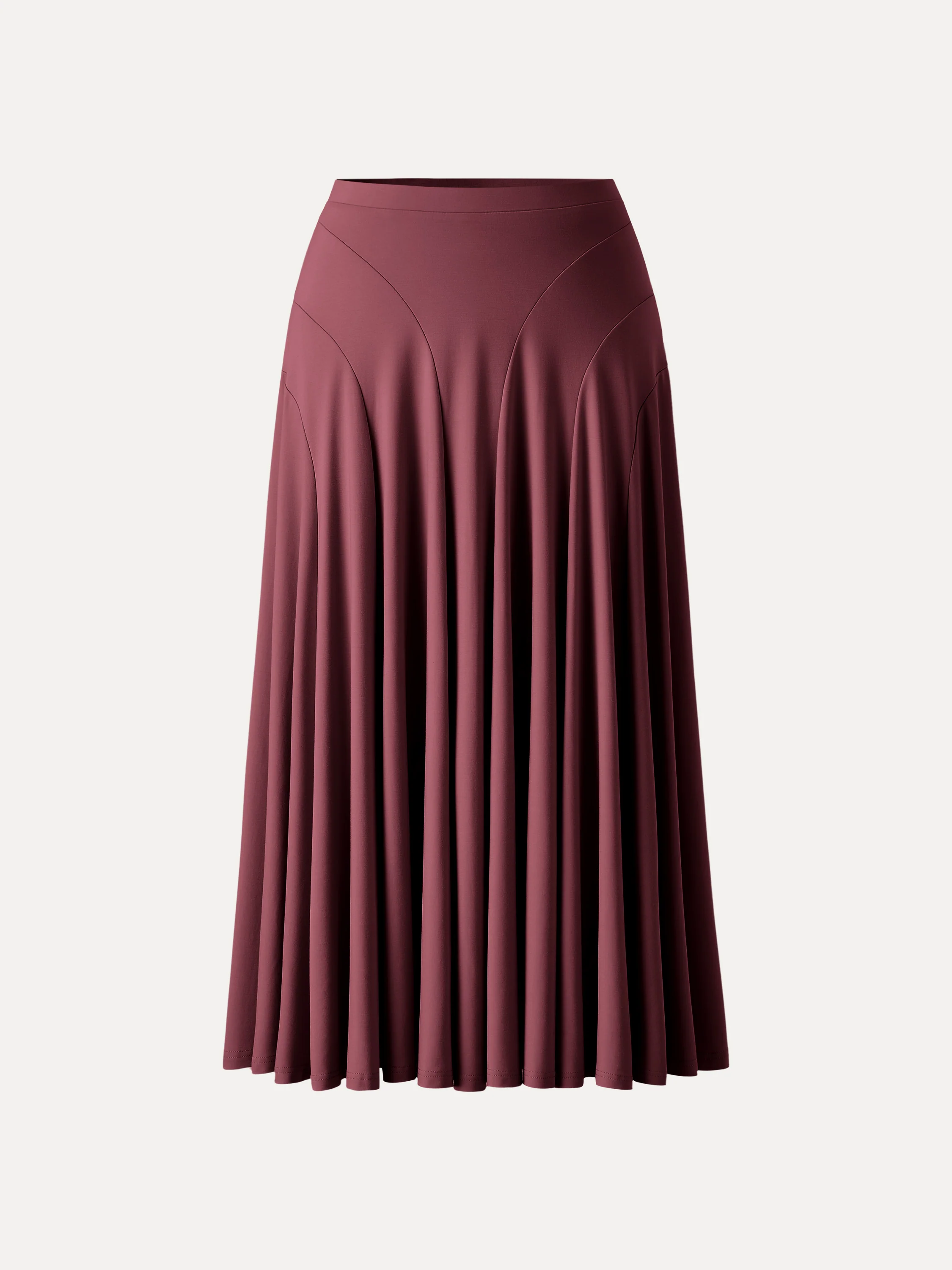 Flowy Drapey Mid Rise Midi Skirt - Image 14