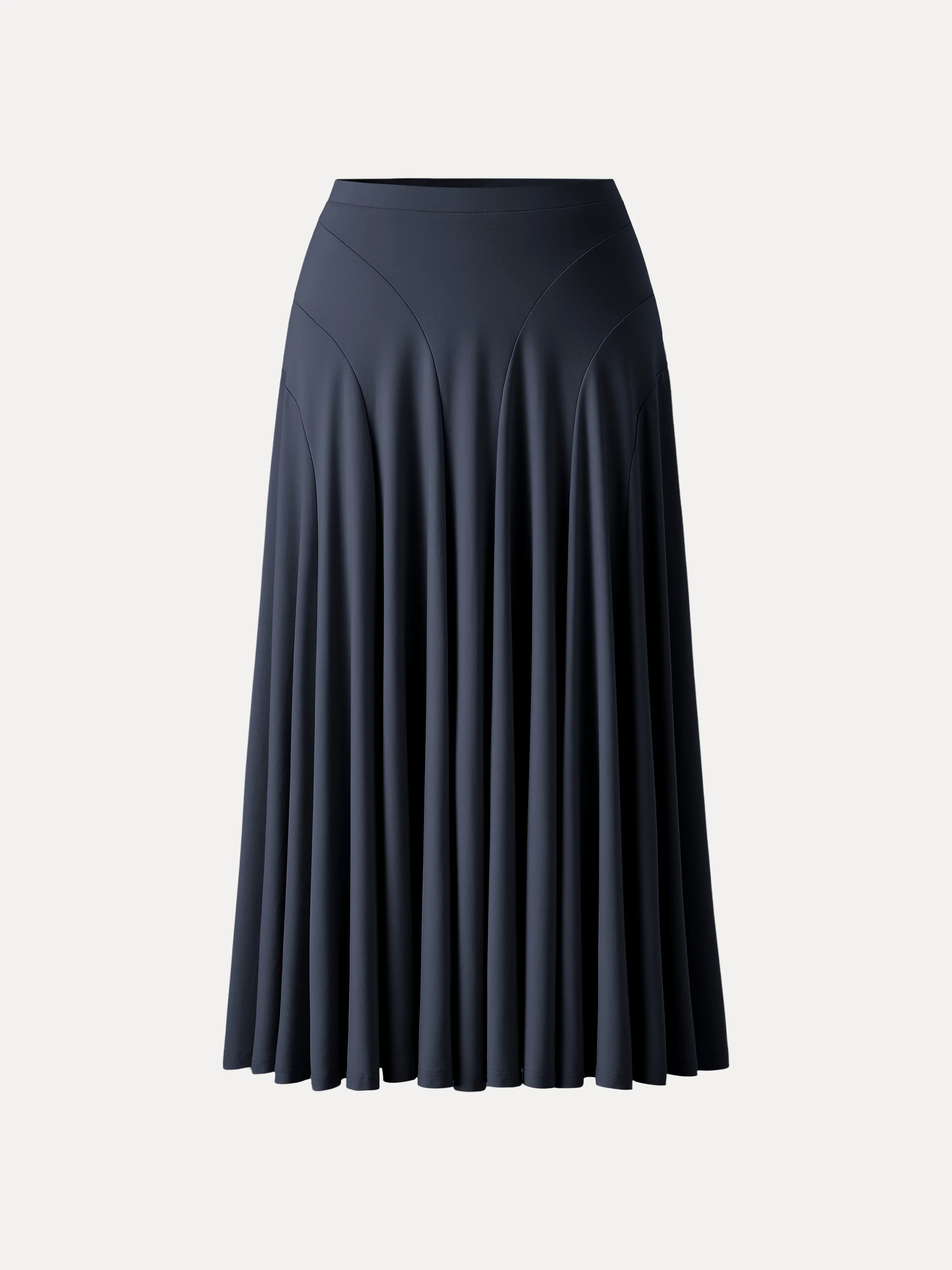 Flowy Drapey Mid Rise Midi Skirt - Image 15
