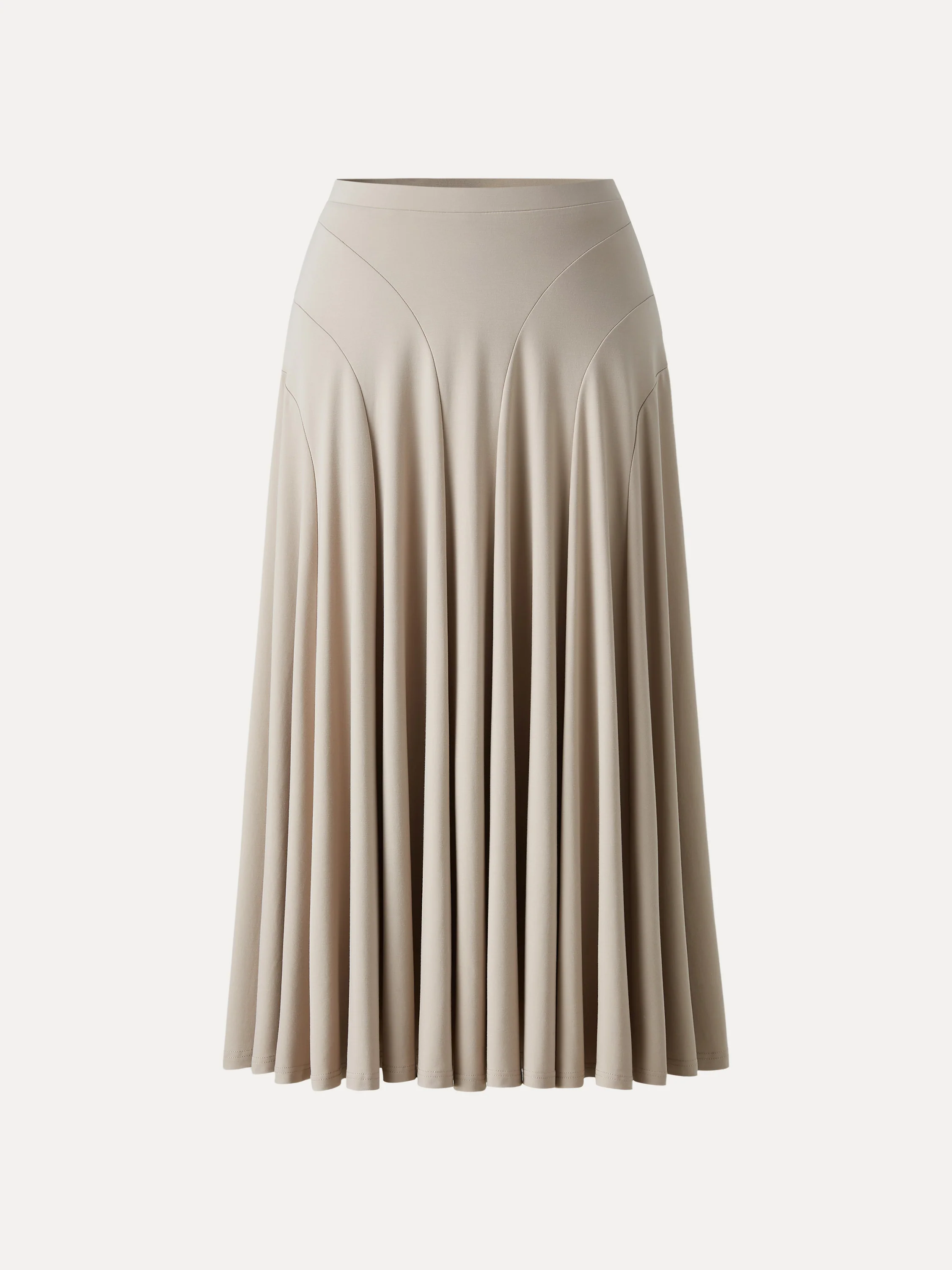 Flowy Drapey Mid Rise Midi Skirt - Image 9