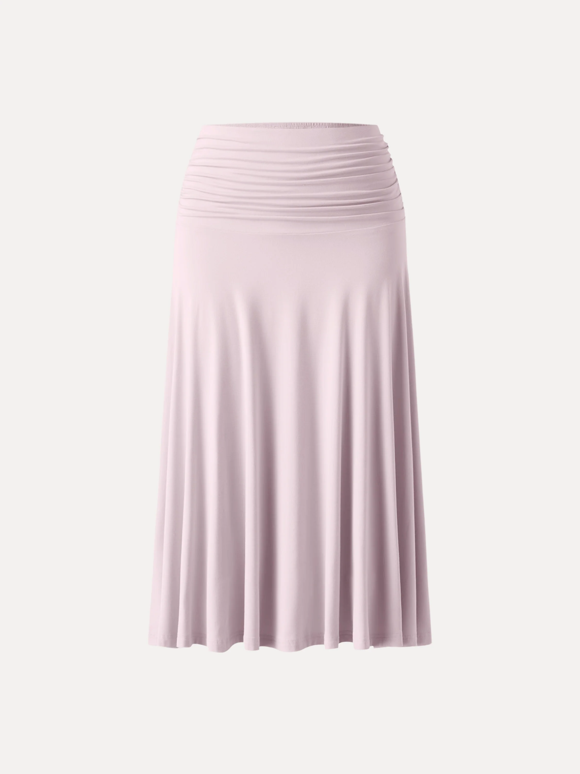 Flowy Side Ruched A-line Midi Skirt - Image 11