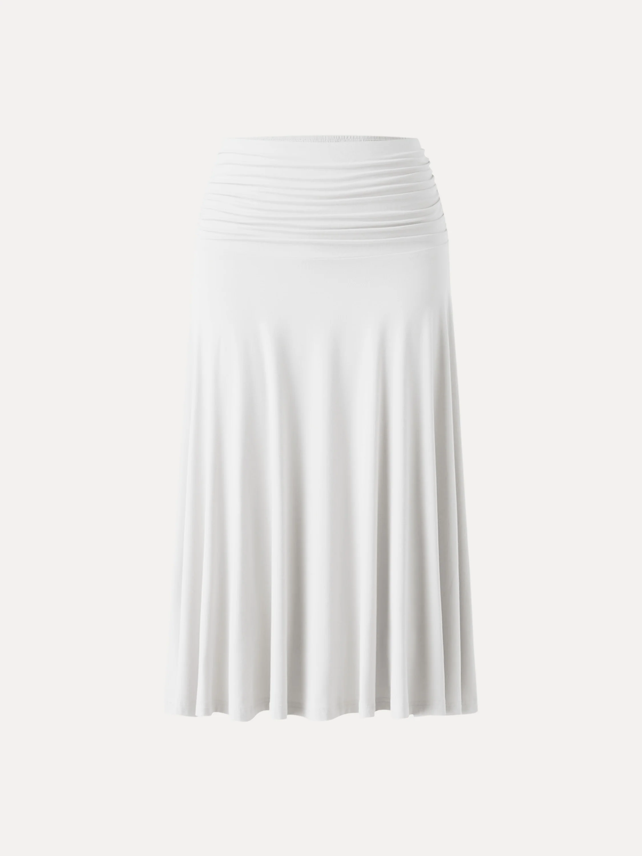 Flowy Side Ruched A-line Midi Skirt - Image 12