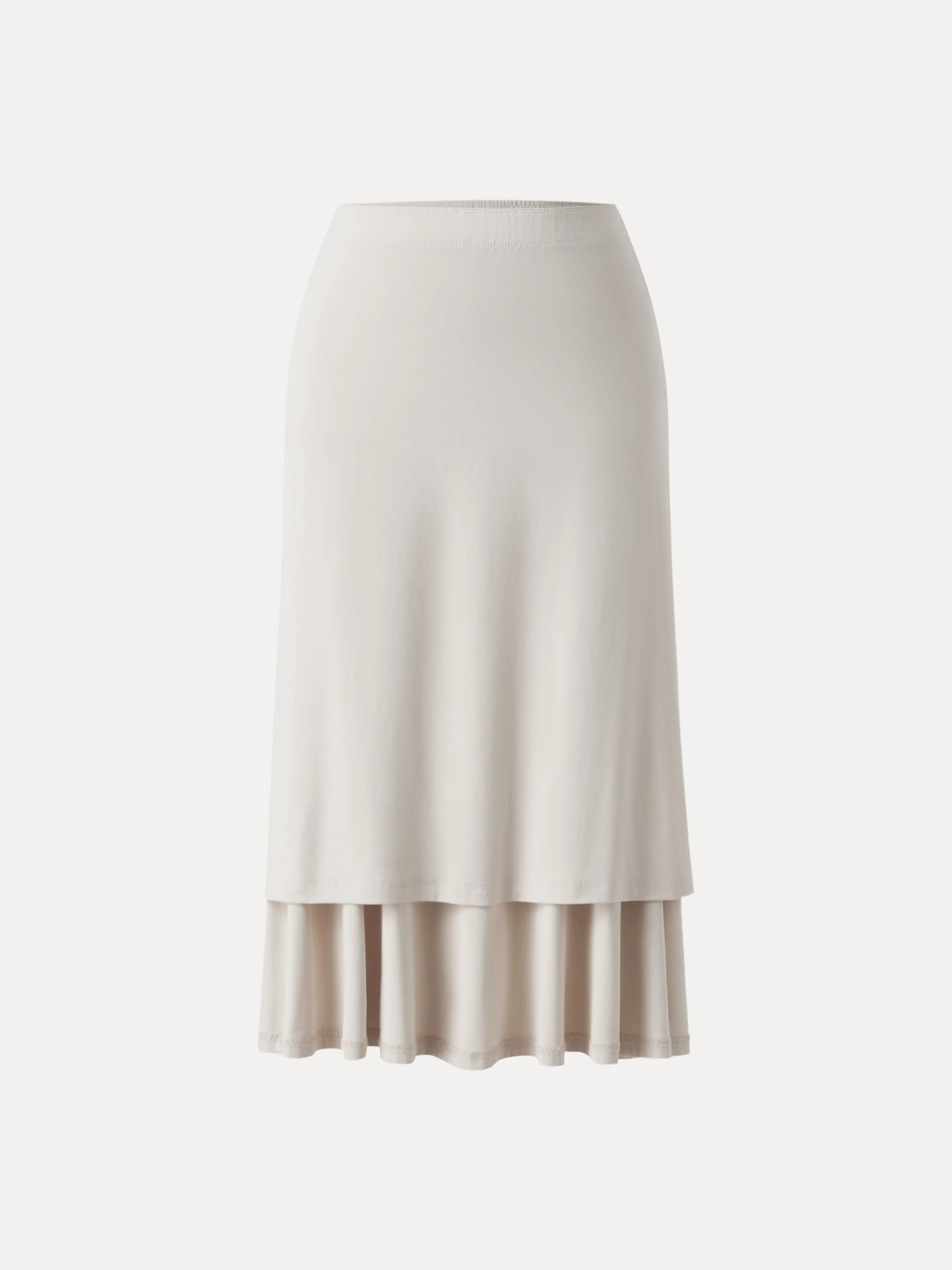 Flowy Side Ruched A-line Midi Skirt - Image 4