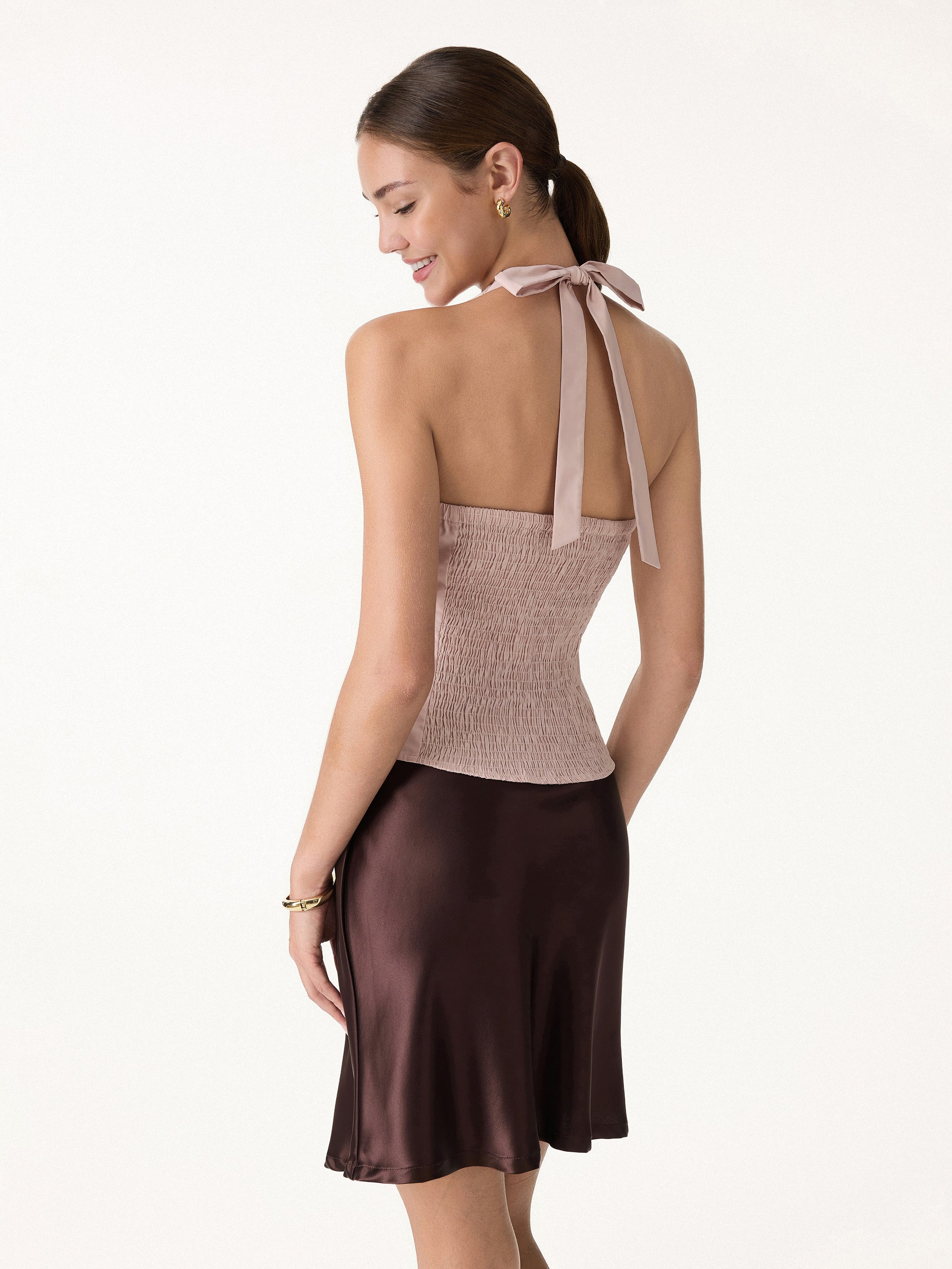 Halter Neck Smocked Top - Image 3