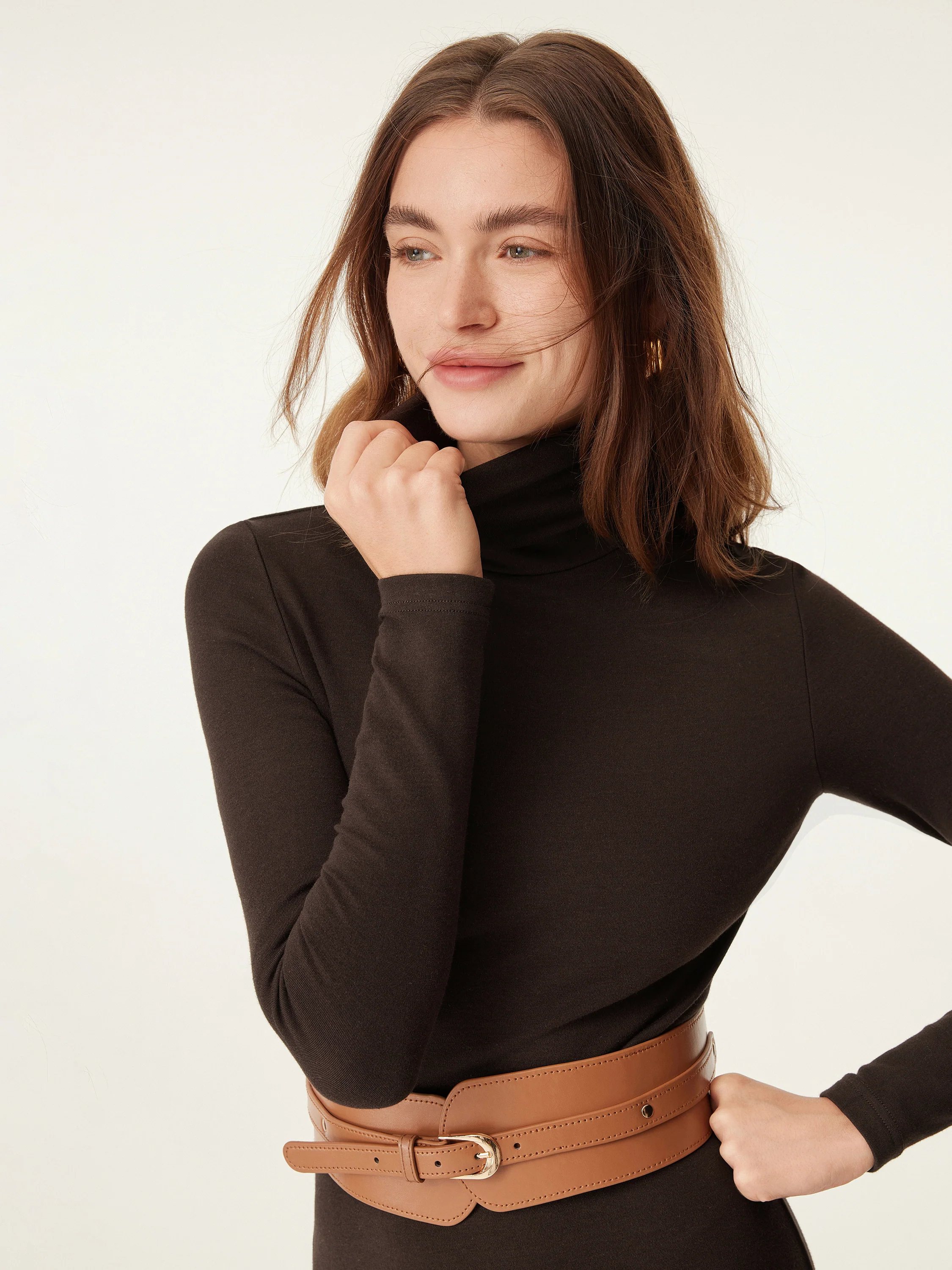 MaxWarm Turtleneck Midi Dress - Image 10