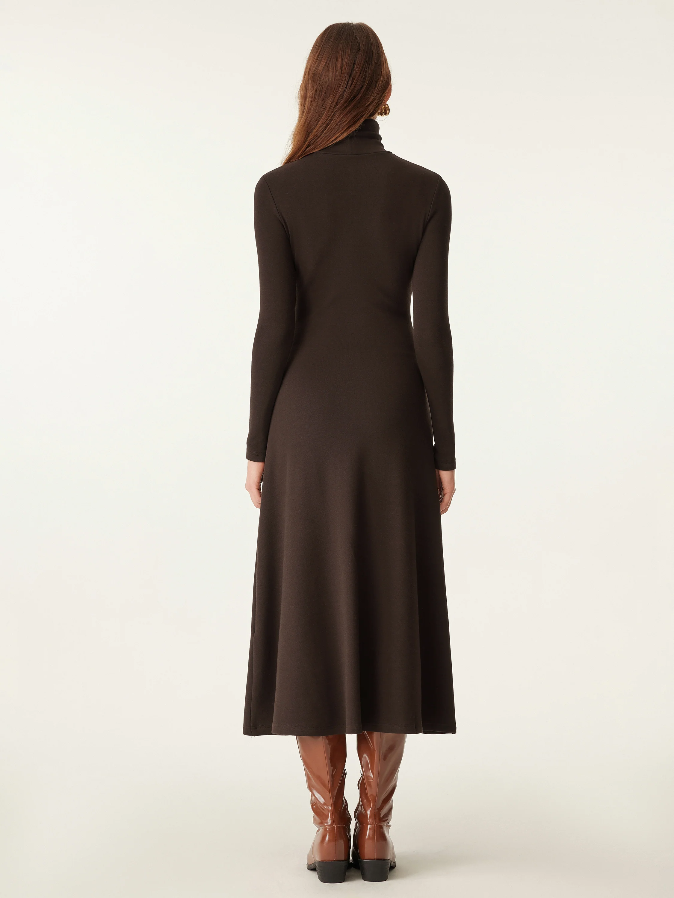MaxWarm Turtleneck Midi Dress - Image 12