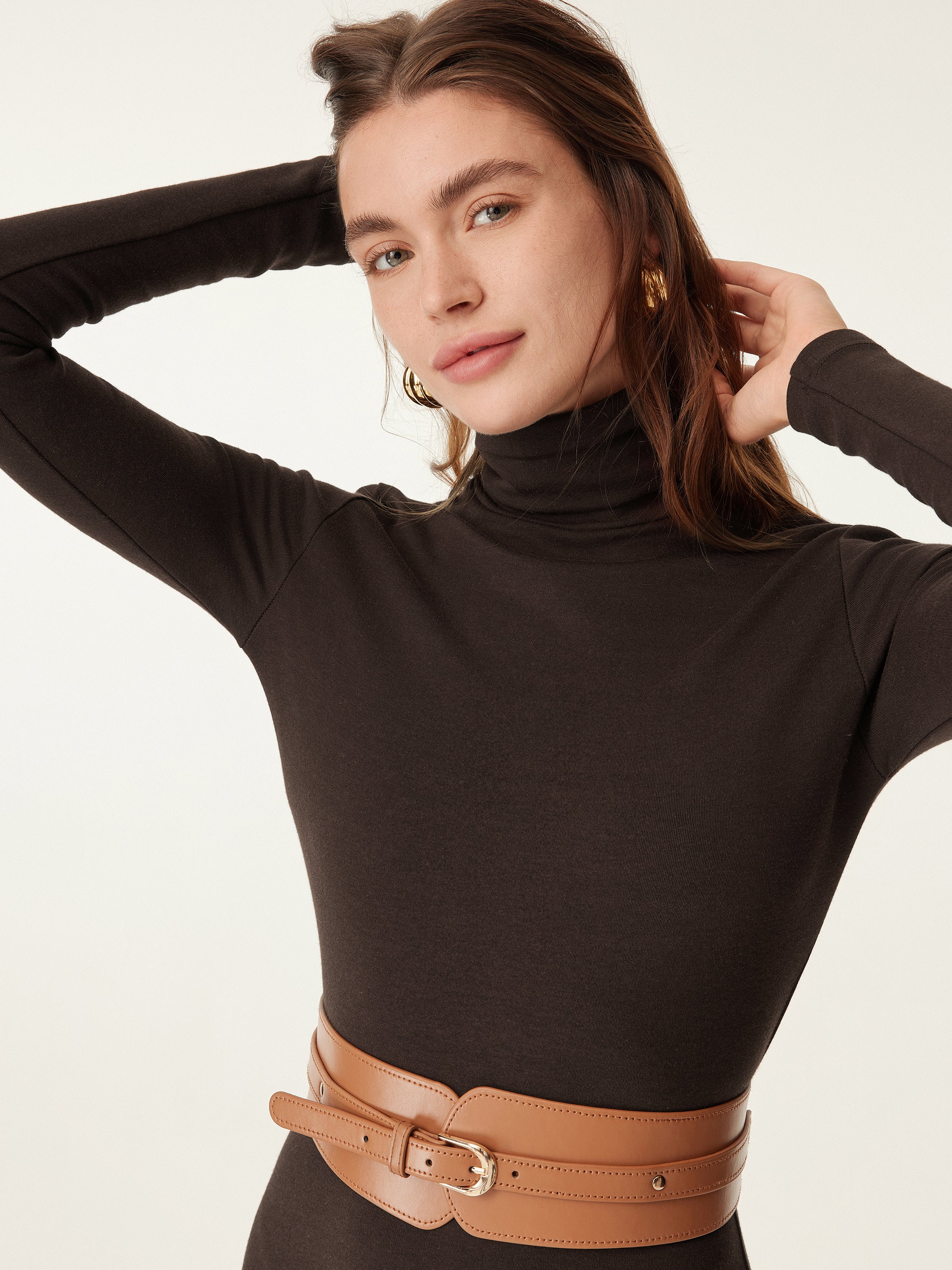 MaxWarm Turtleneck Midi Dress - Image 7