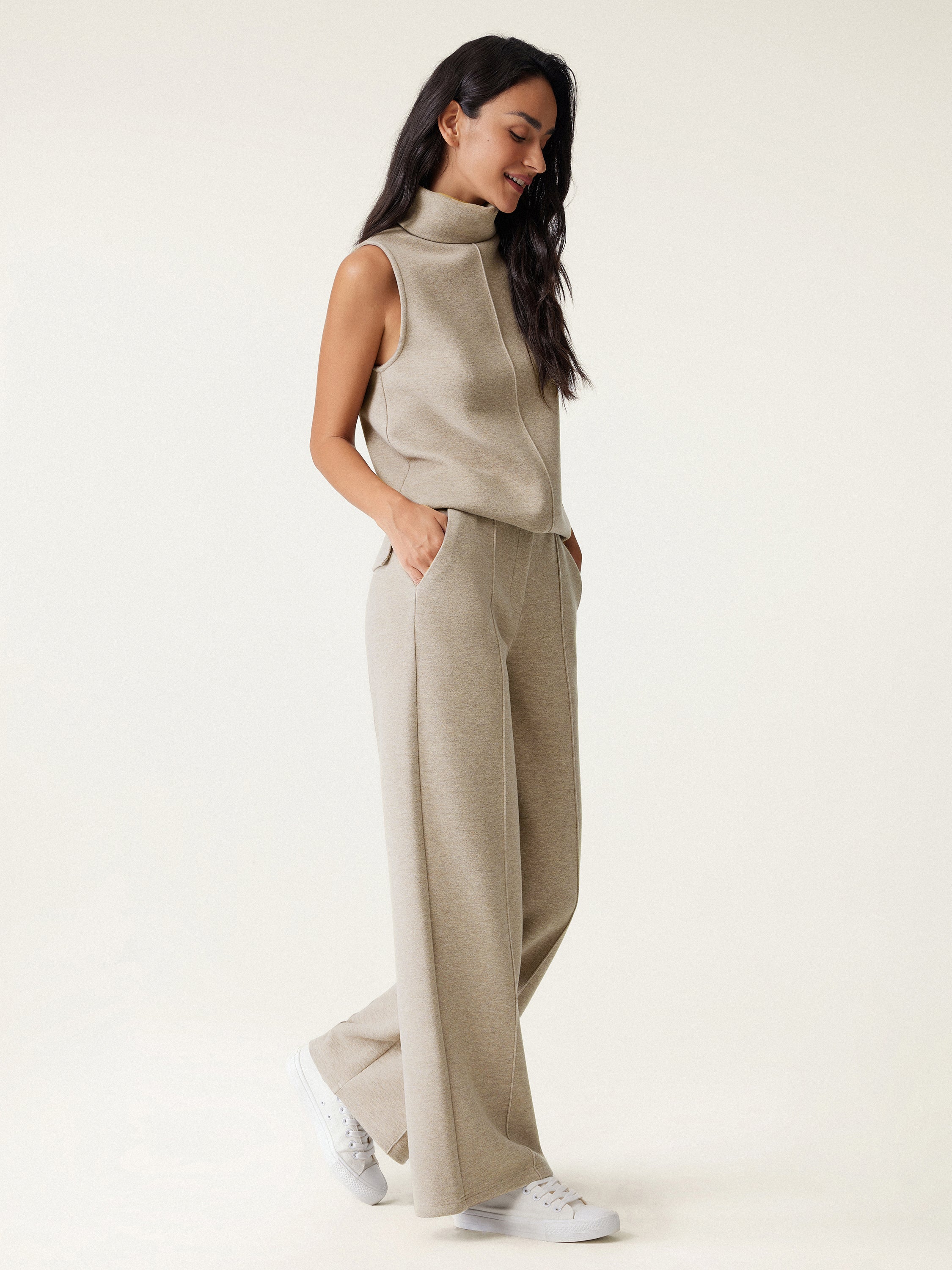 High Waisted Straight Leg Pull On Pant - Image 6
