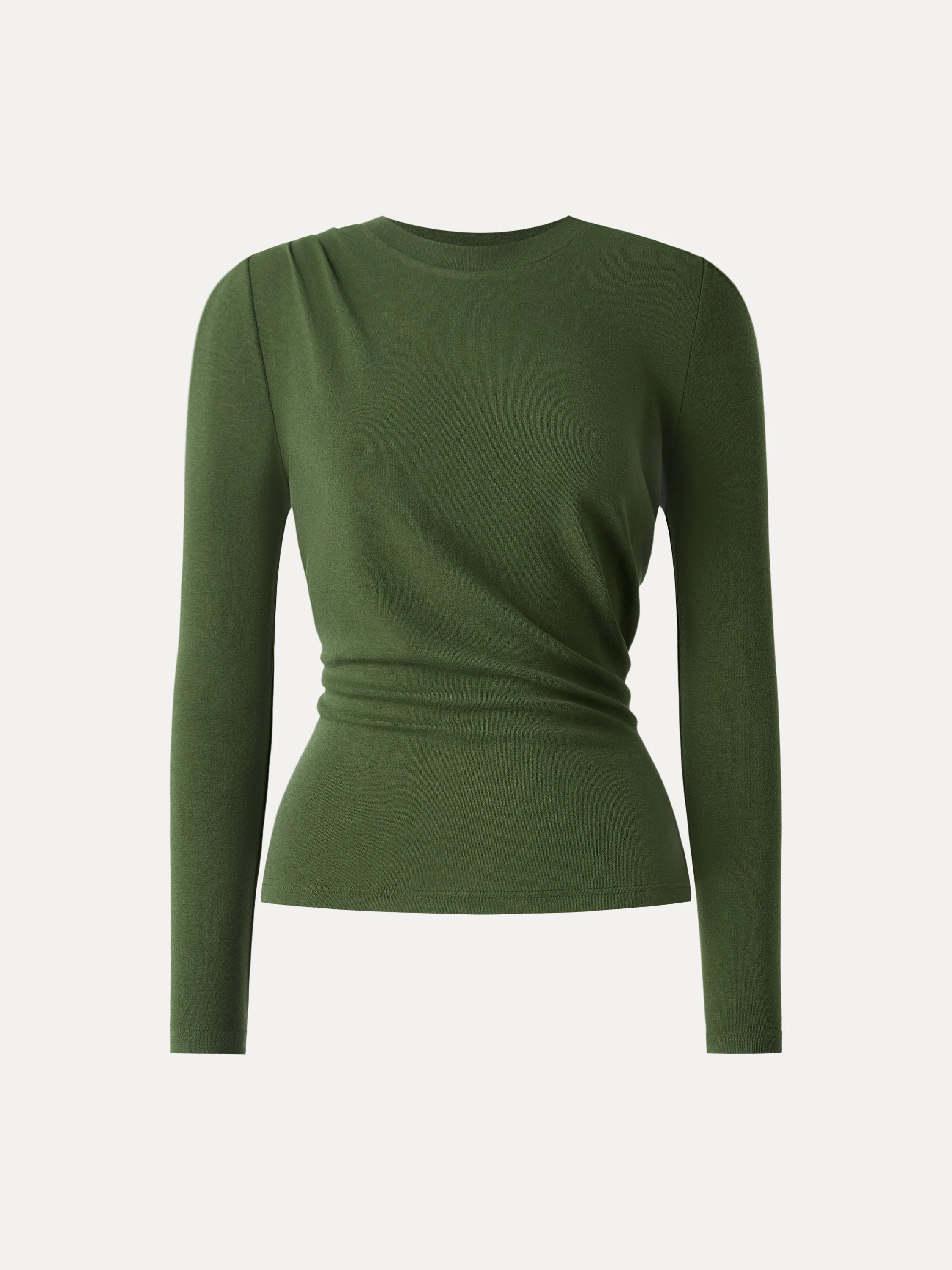 Light Warm Crewneck Tucked Top - Image 11