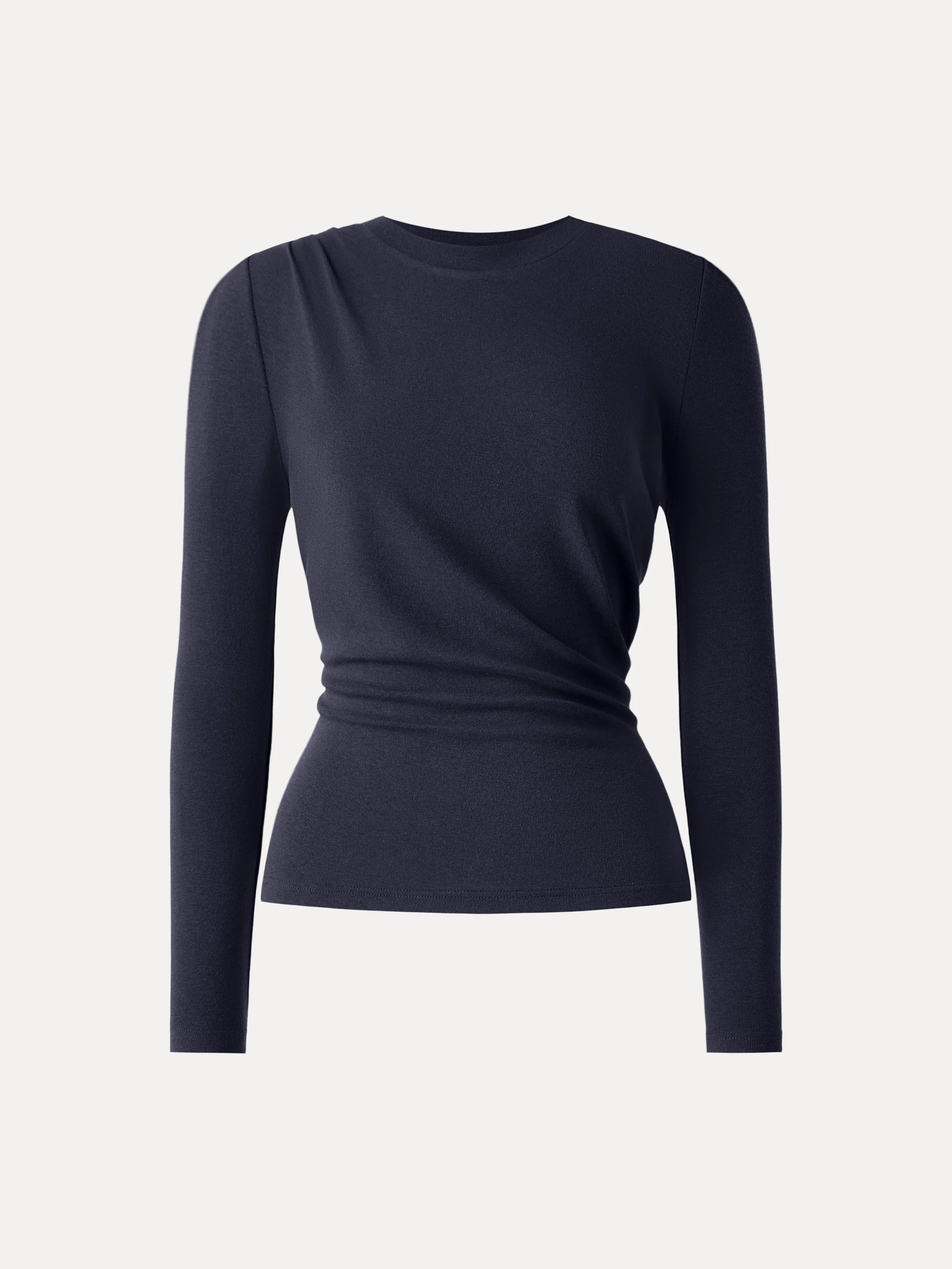 Light Warm Crewneck Tucked Top - Image 13
