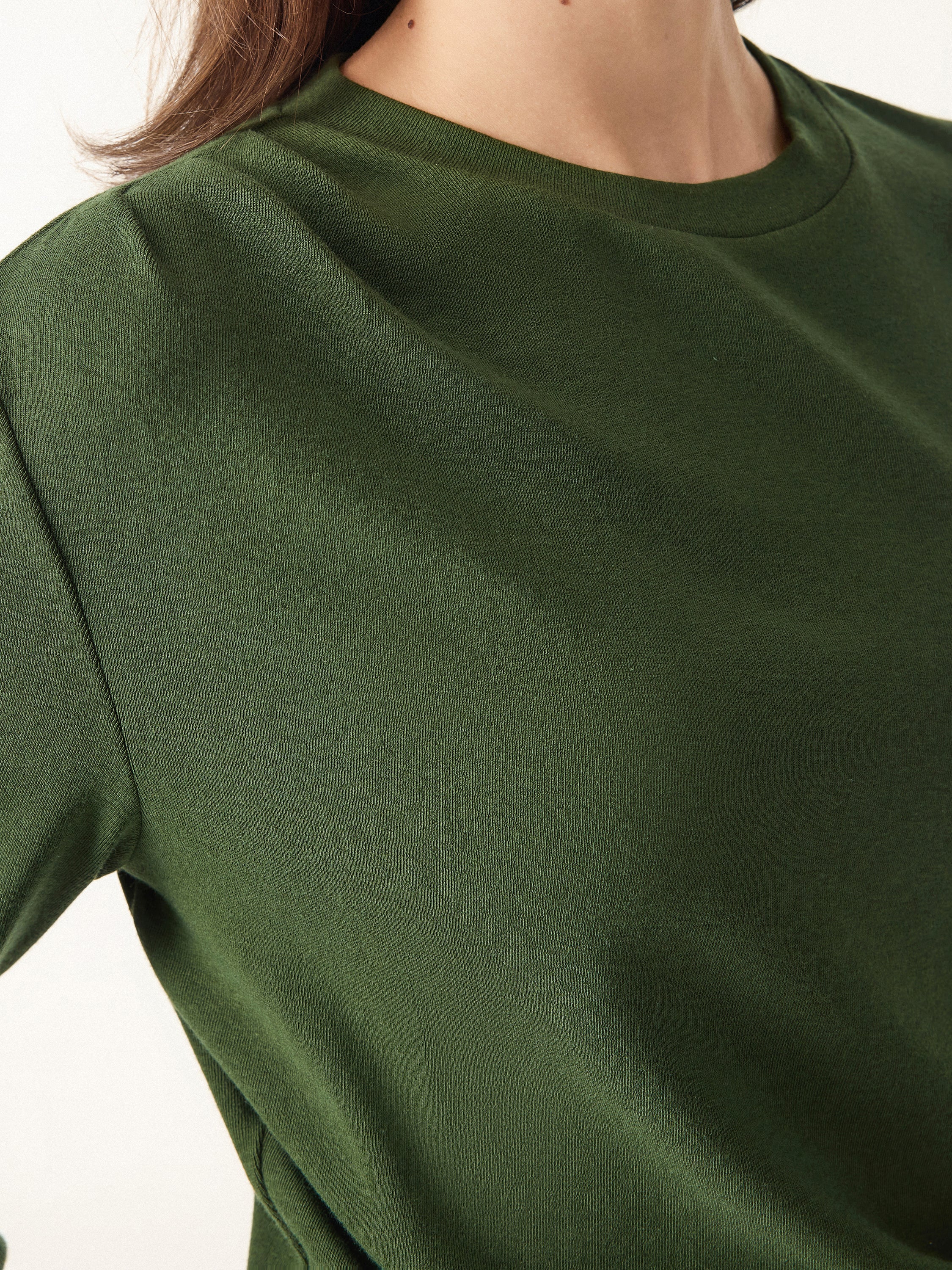 Light Warm Crewneck Tucked Top - Image 5