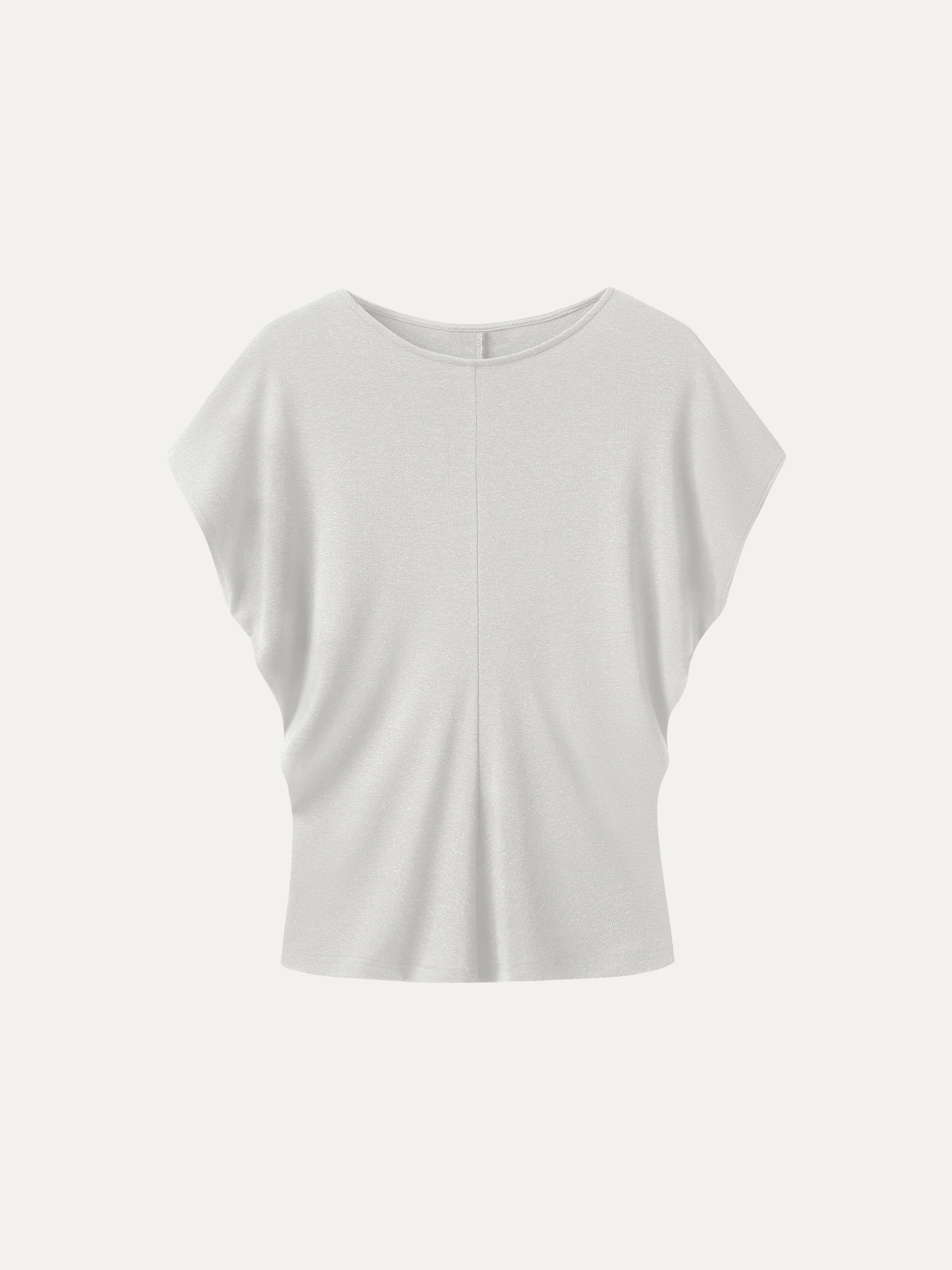 Linen-Blend Round Neck Relaxed Summer Top - Image 12