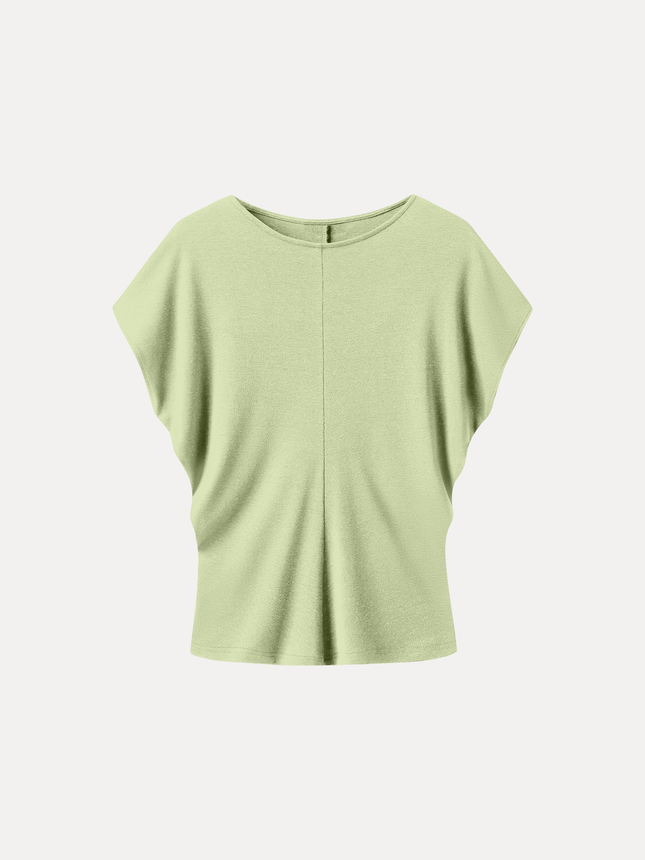Linen-Blend Round Neck Relaxed Summer Top - Image 15