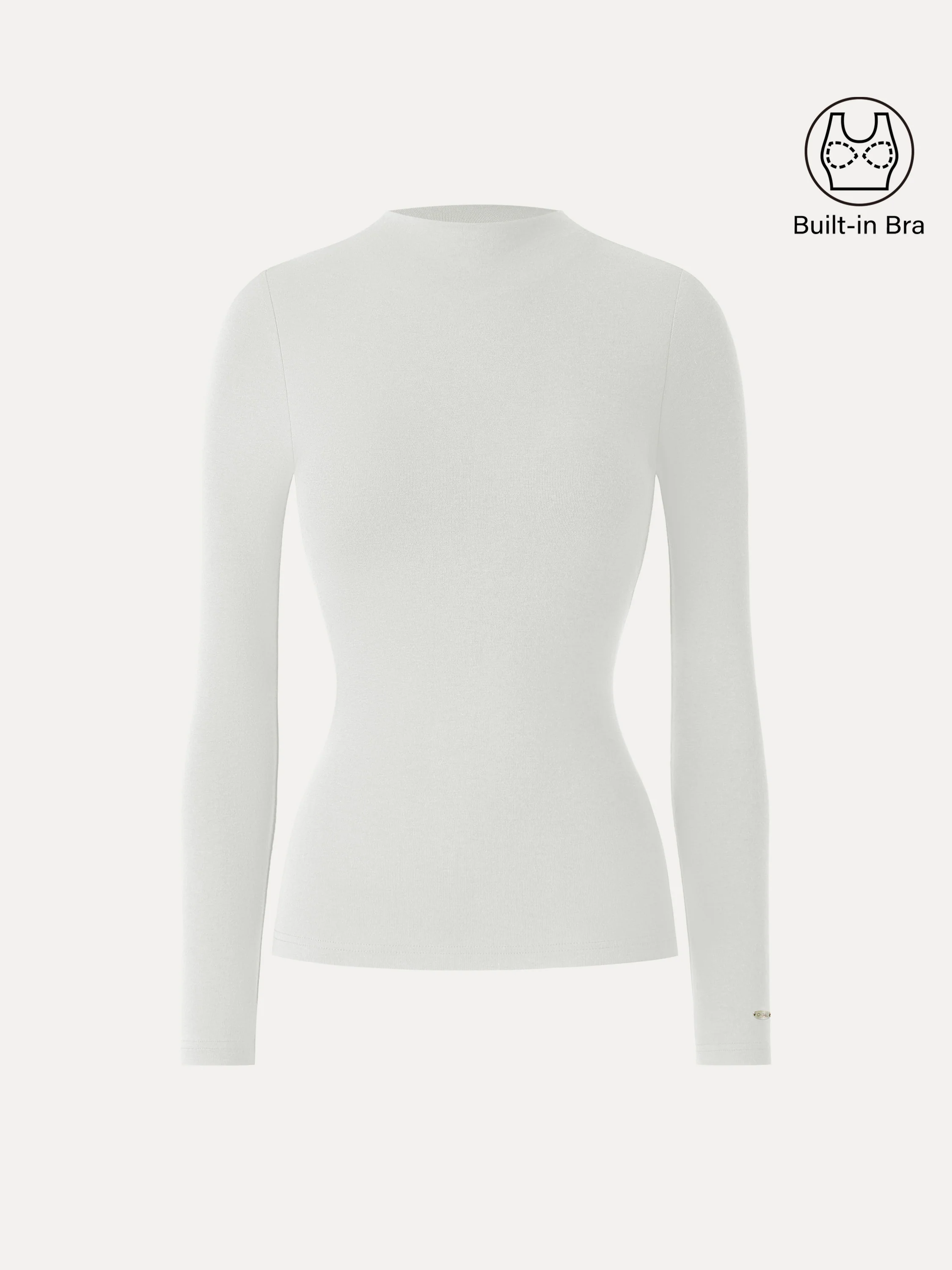 LiteWarm Mockneck Long Sleeve Bra Top - Image 11