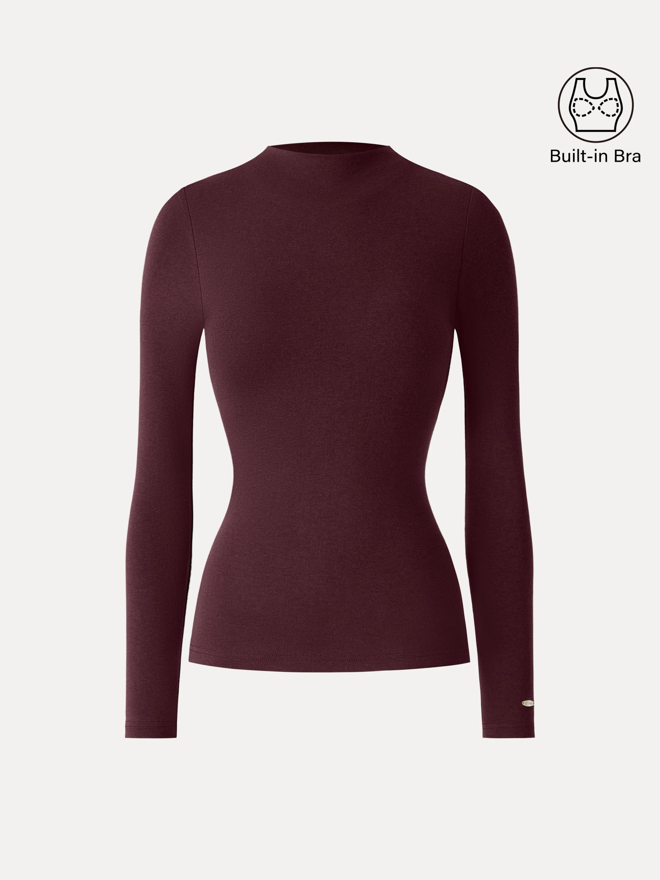 LiteWarm Mockneck Long Sleeve Bra Top - Image 12