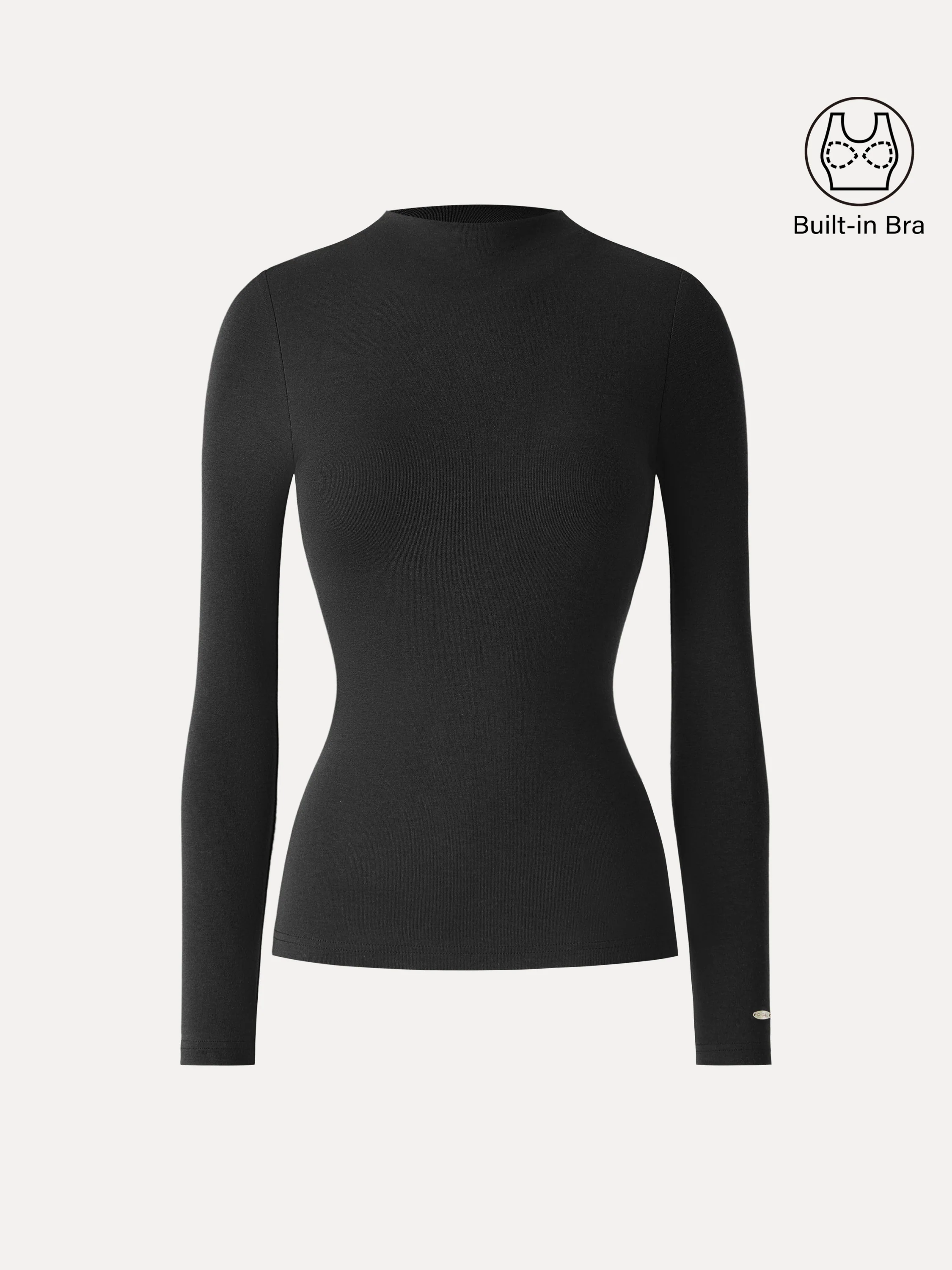 LiteWarm Mockneck Long Sleeve Bra Top - Image 13