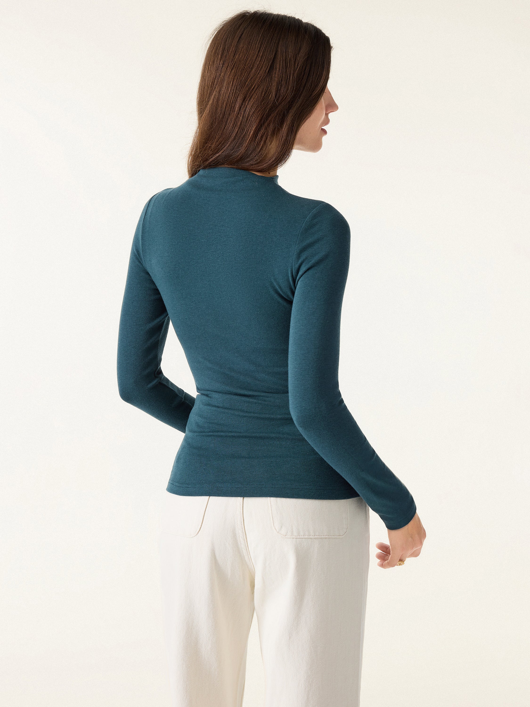 LiteWarm Mockneck Long Sleeve Bra Top - Image 7