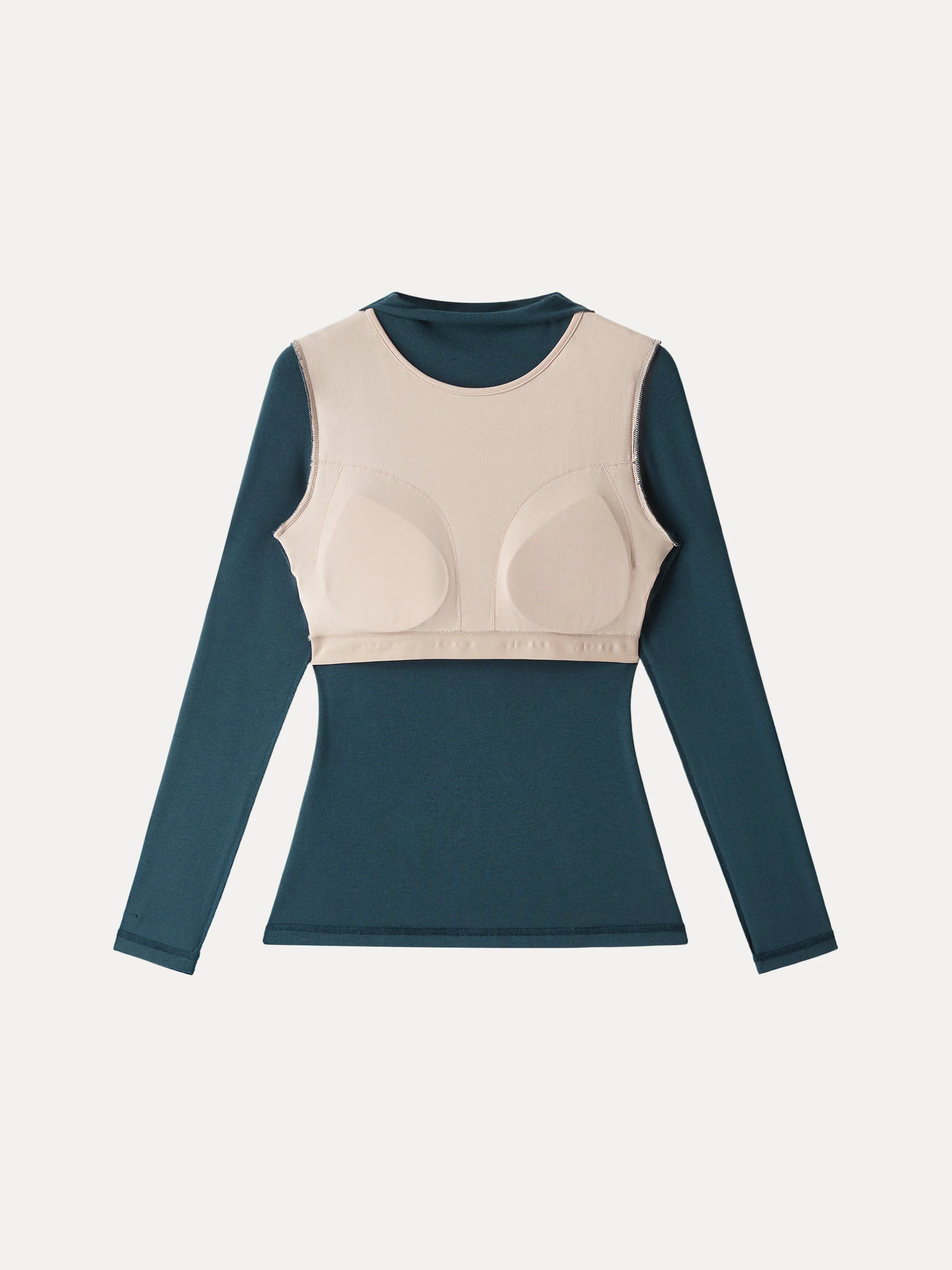LiteWarm Mockneck Long Sleeve Bra Top - Image 8