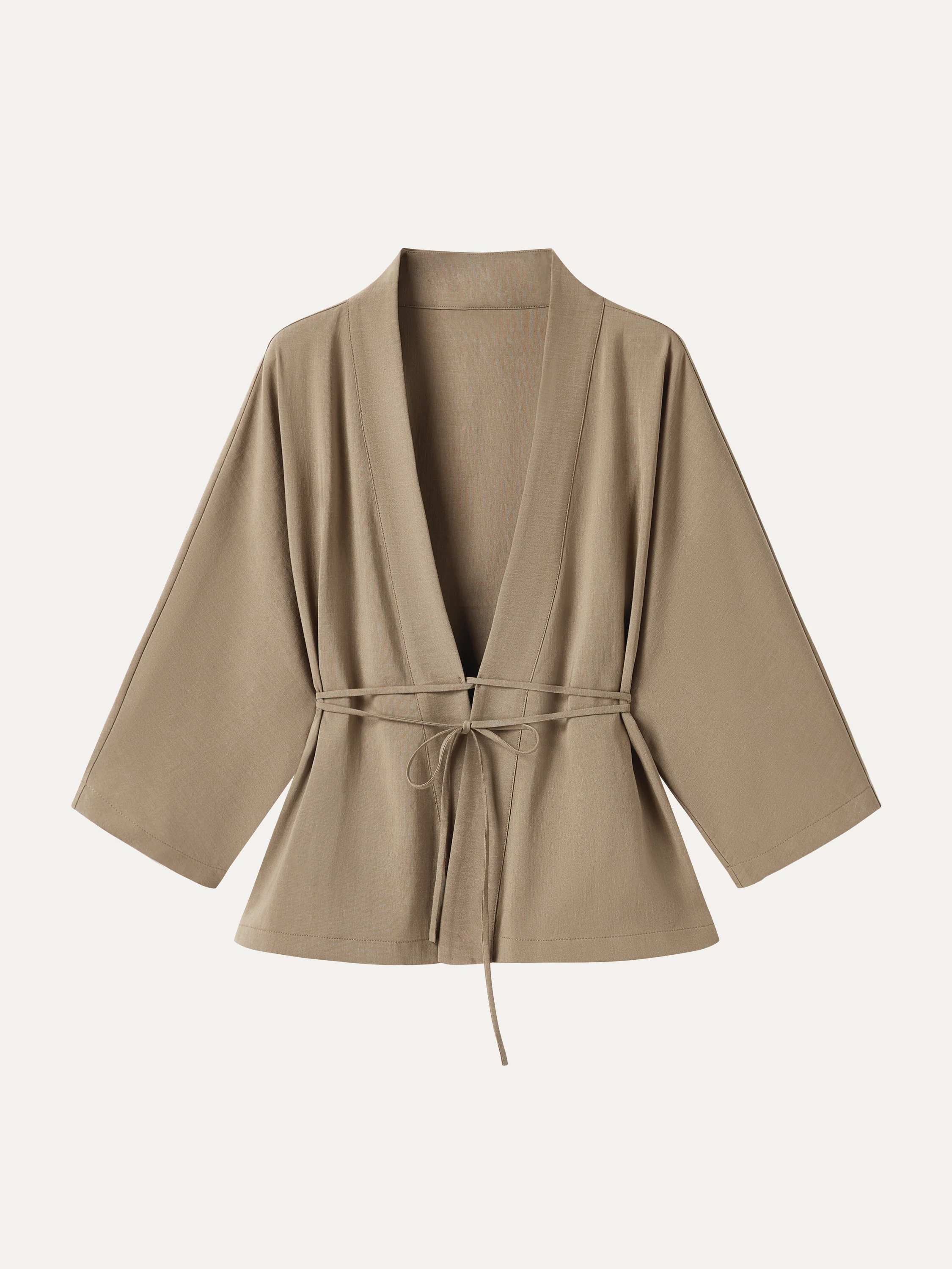 Lyocell-Linen 3/4 Sleeve Cardigan - Image 13