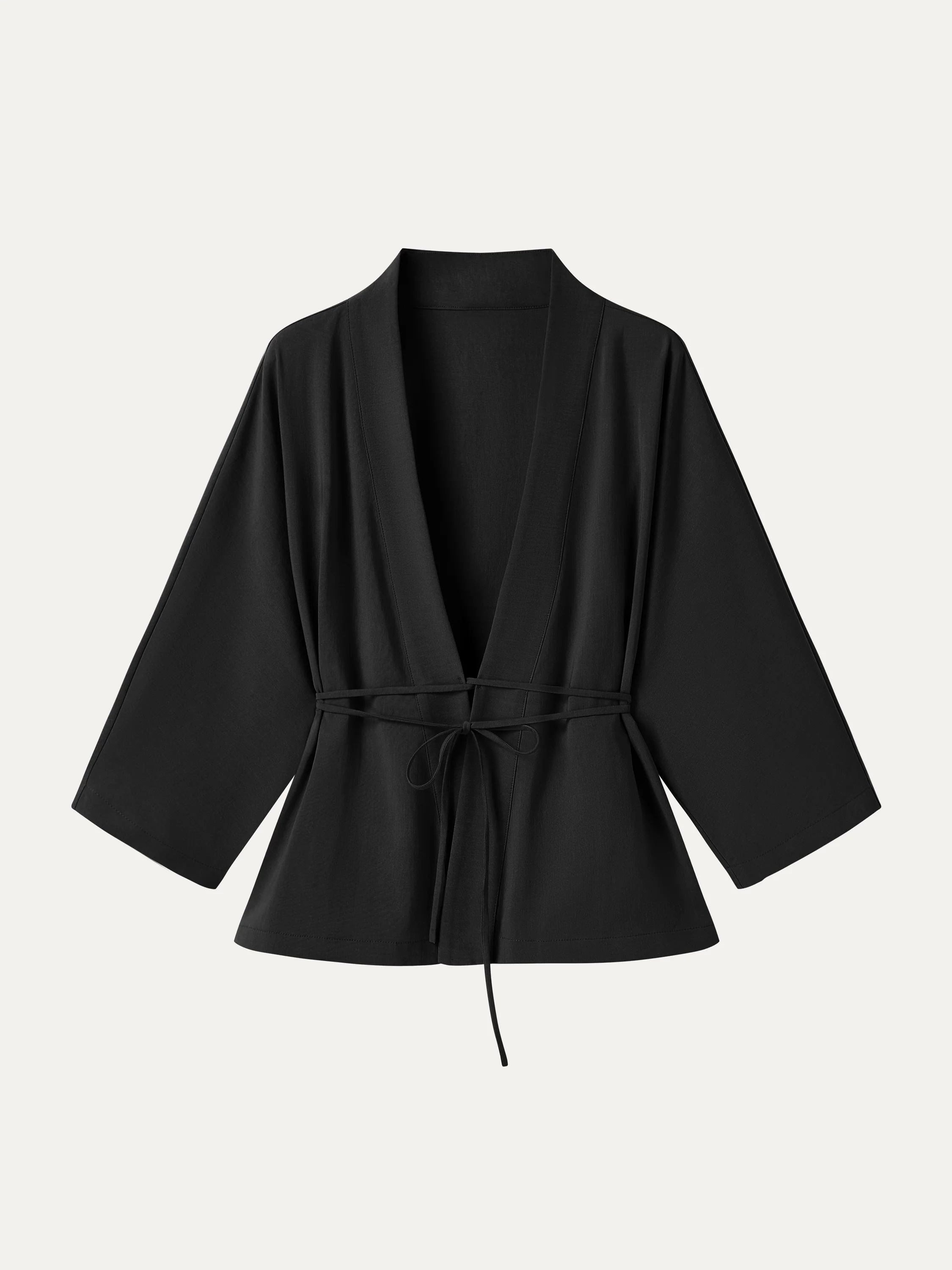 Lyocell-Linen 3/4 Sleeve Cardigan - Image 14