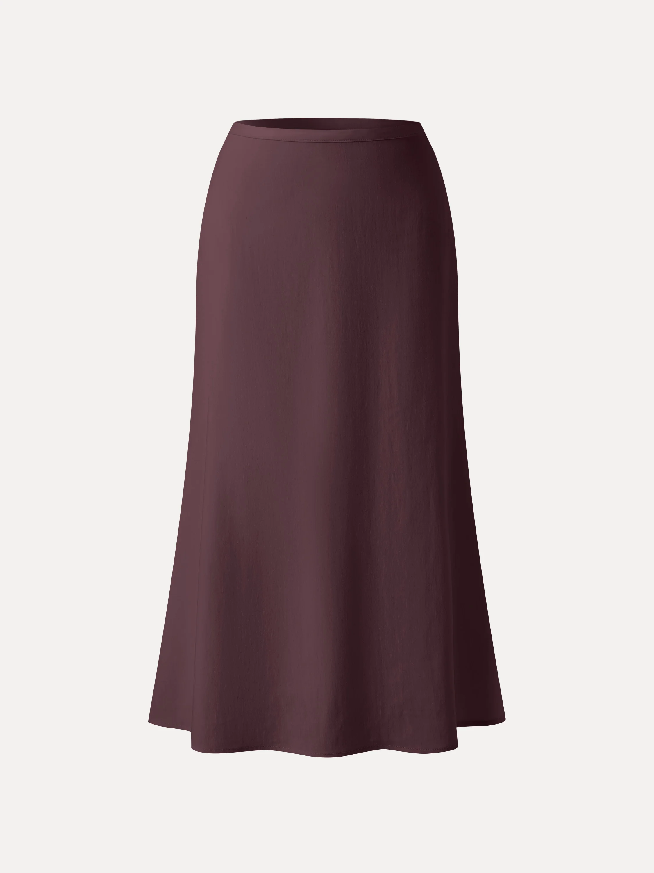 Lyocell-Linen Blend Maxi Flared Pull-On Skirt - Image 14