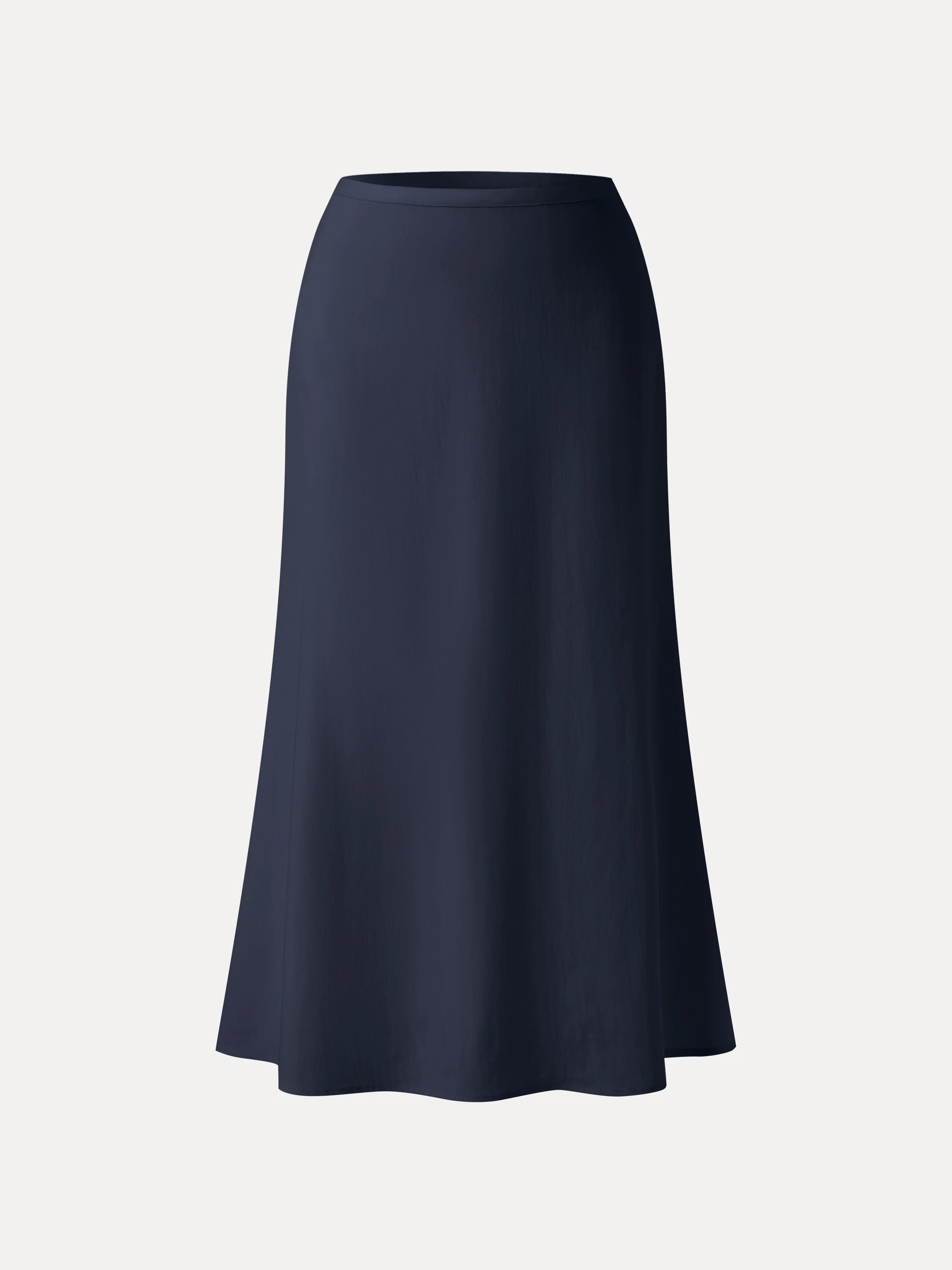 Lyocell-Linen Blend Maxi Flared Pull-On Skirt - Image 15