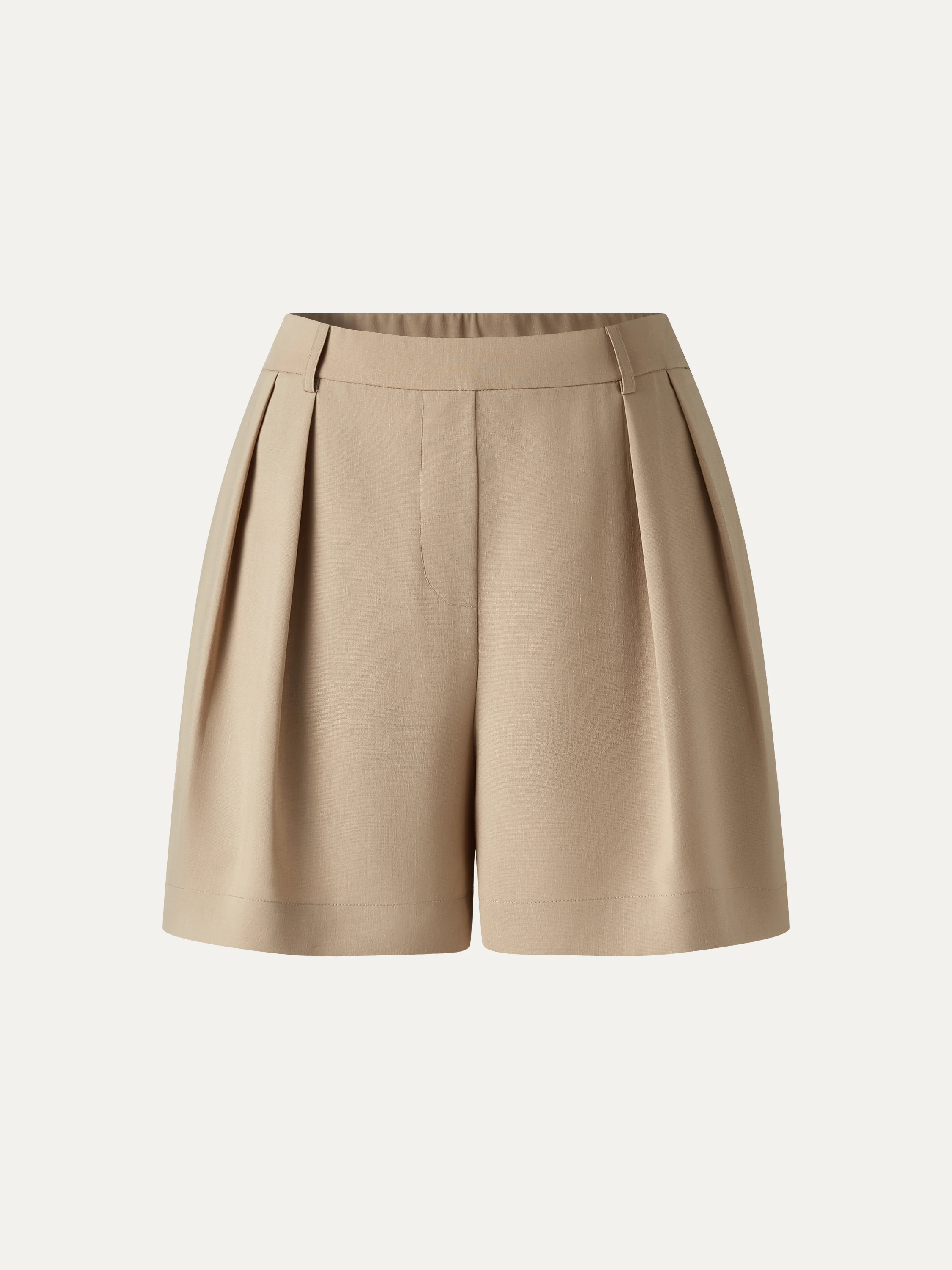 Lyocell-Linen Tailored Shorts with Pockets - Image 11